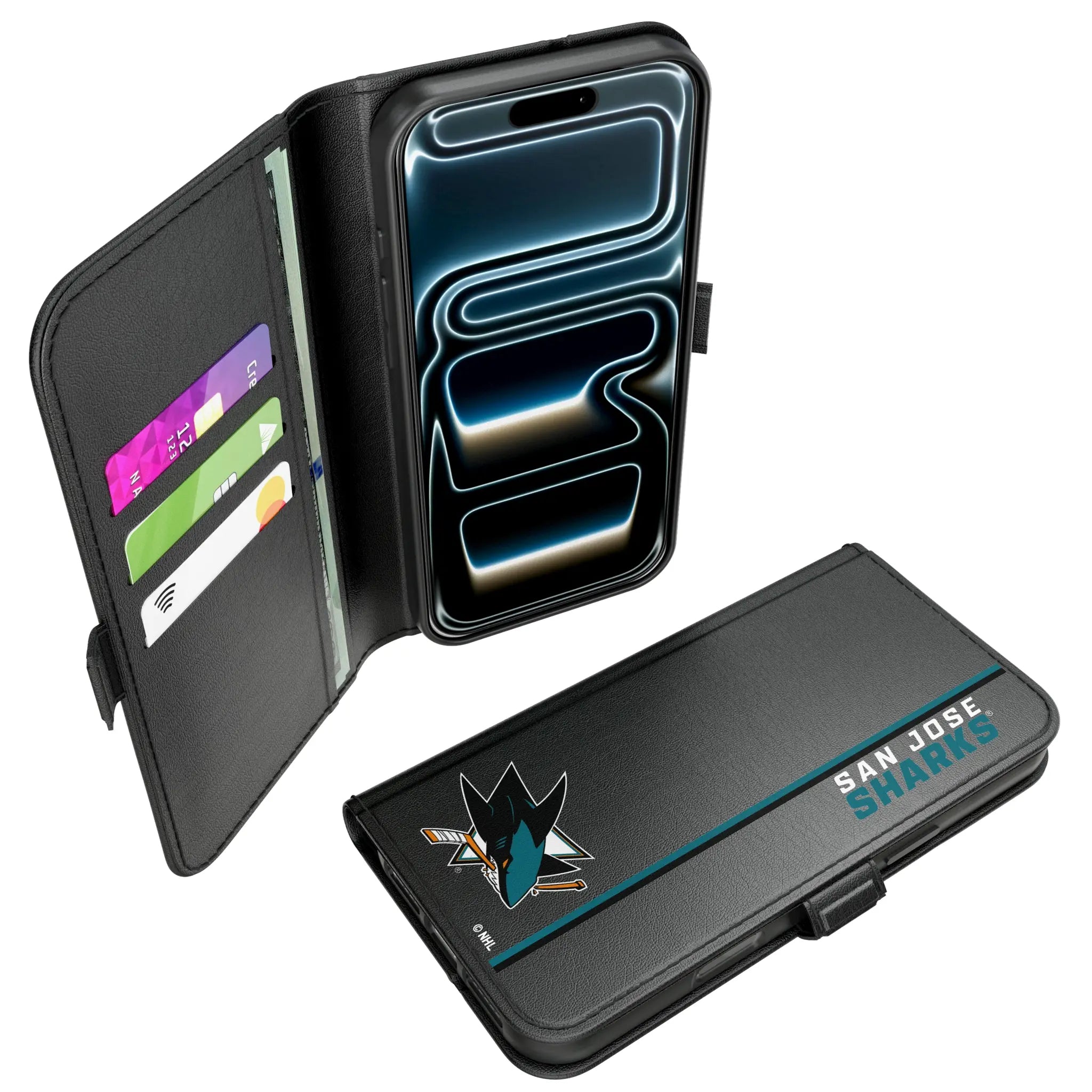 San Jose Sharks Sidebar iPhone Folio Phone Case for Apple iPhone#Device_iPhone 17 Pro Max