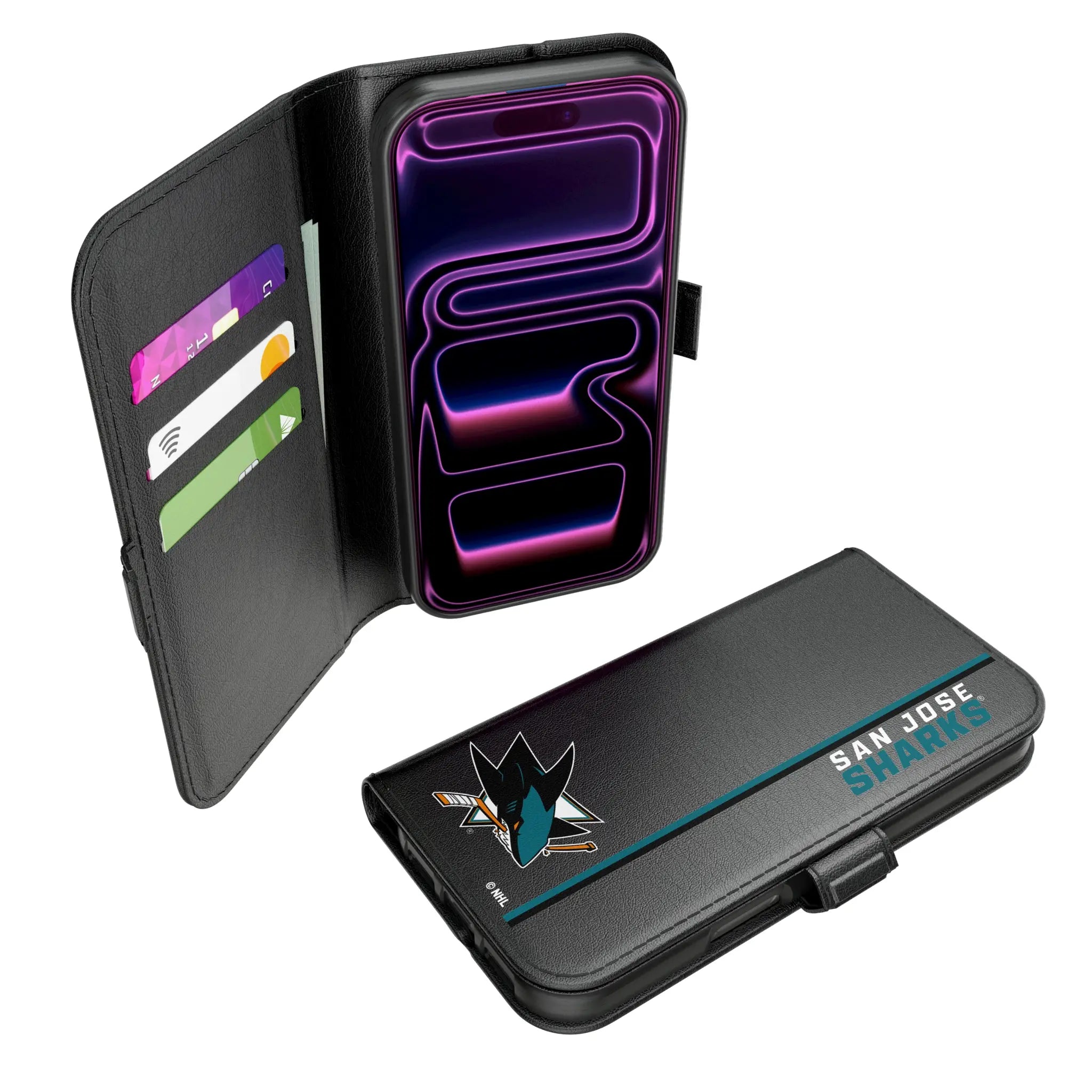 San Jose Sharks Sidebar iPhone Folio Phone Case for Apple iPhone#Device_iPhone 17 Pro