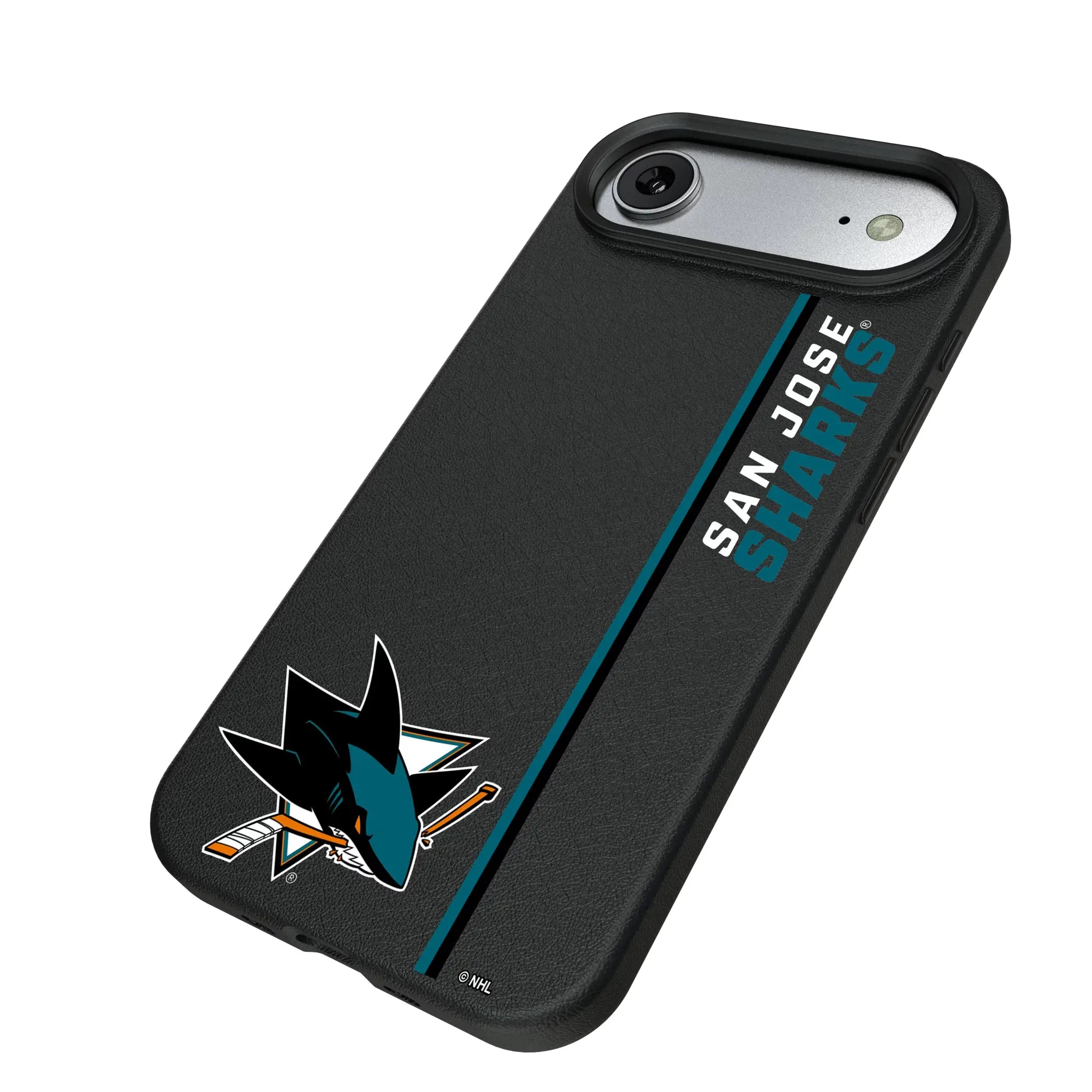 San Jose Sharks Sidebar iPhone MagSafe Compatible Phone Case for Apple iPhone - Isometric View#Device_iPhone Air