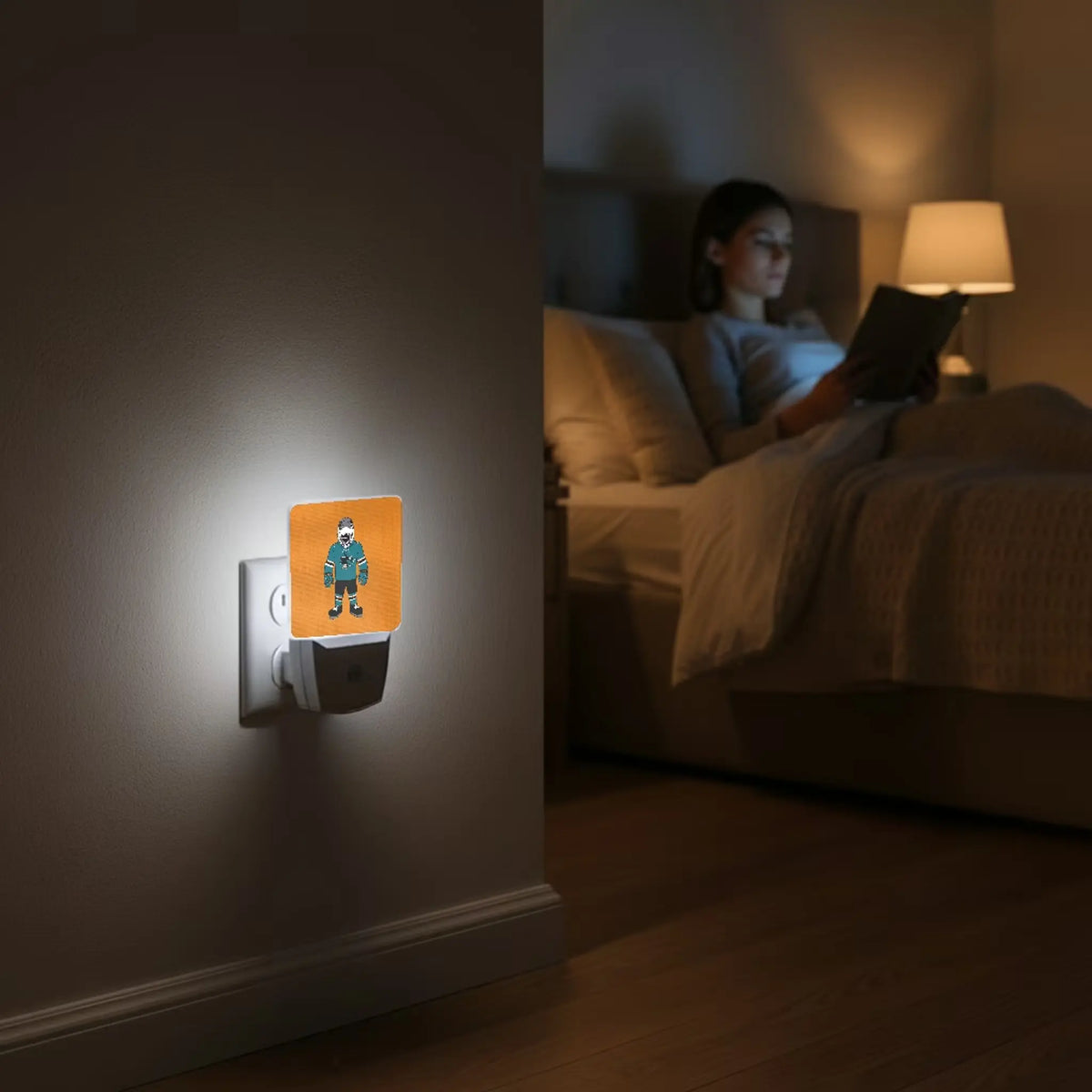 San Jose Sharks Solid Night Light 2-Pack - Lifestyle