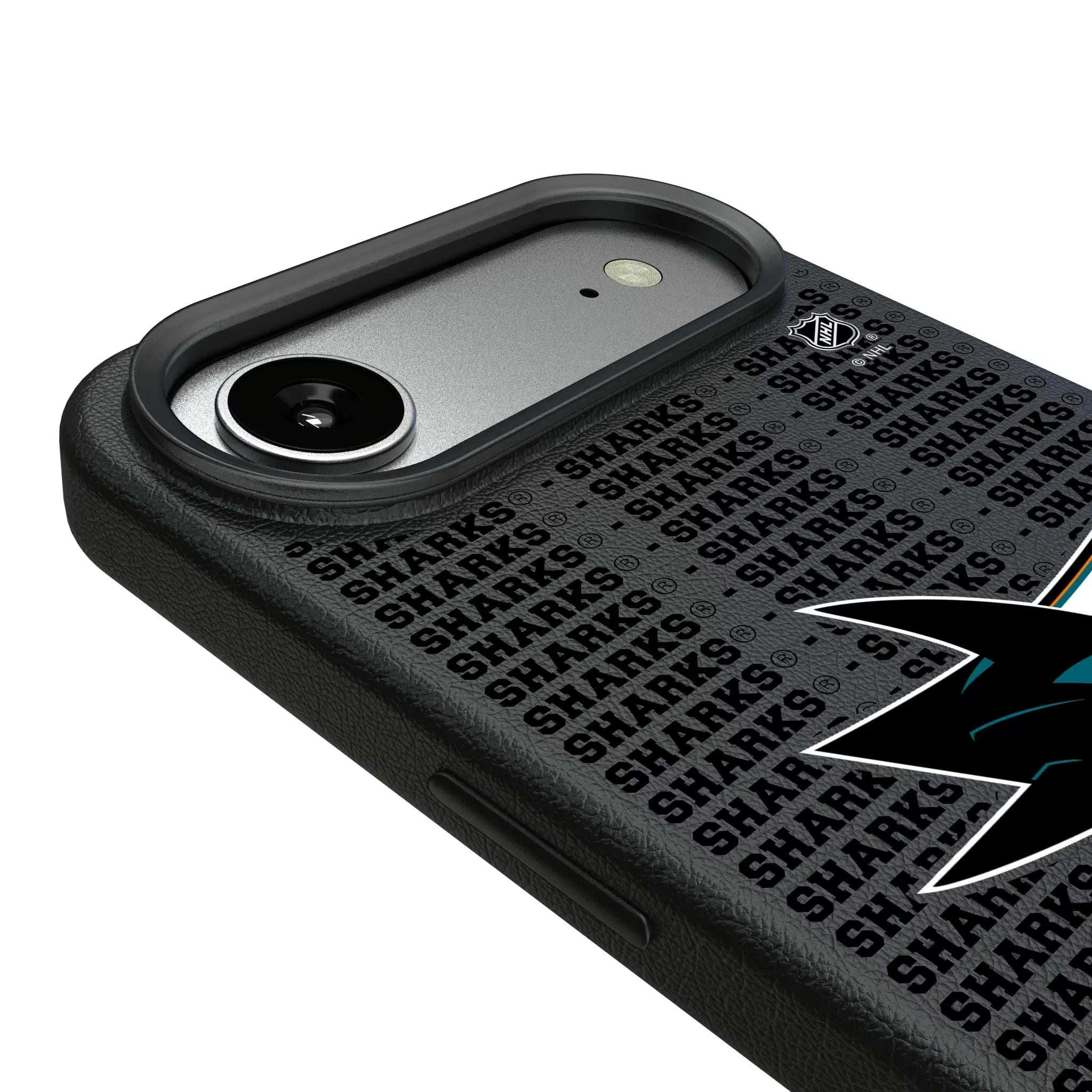 San Jose Sharks Text Backdrop iPhone MagSafe Compatible Phone Case for Apple iPhone - Detail#Device_iPhone Air