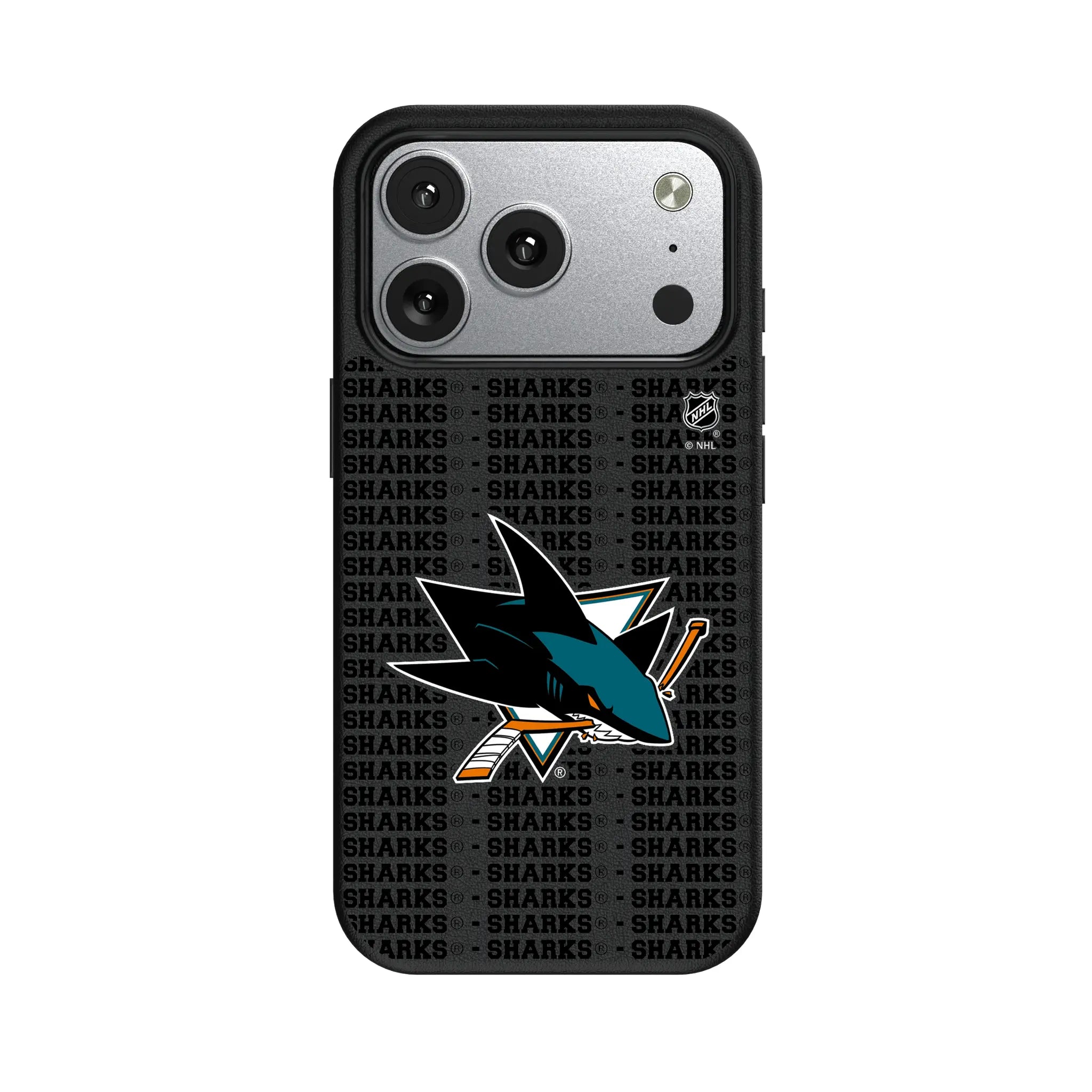 San Jose Sharks Text Backdrop iPhone MagSafe Compatible Phone Case for Apple iPhone#Device_iPhone 17 Pro