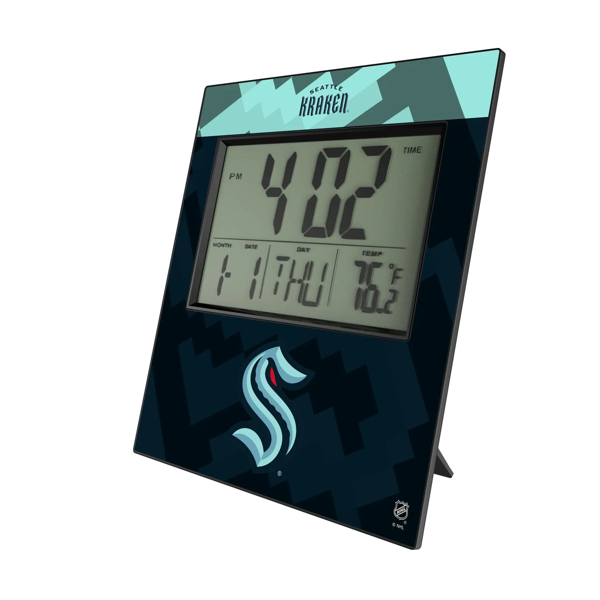Seattle Kraken Color Block Wall Clock