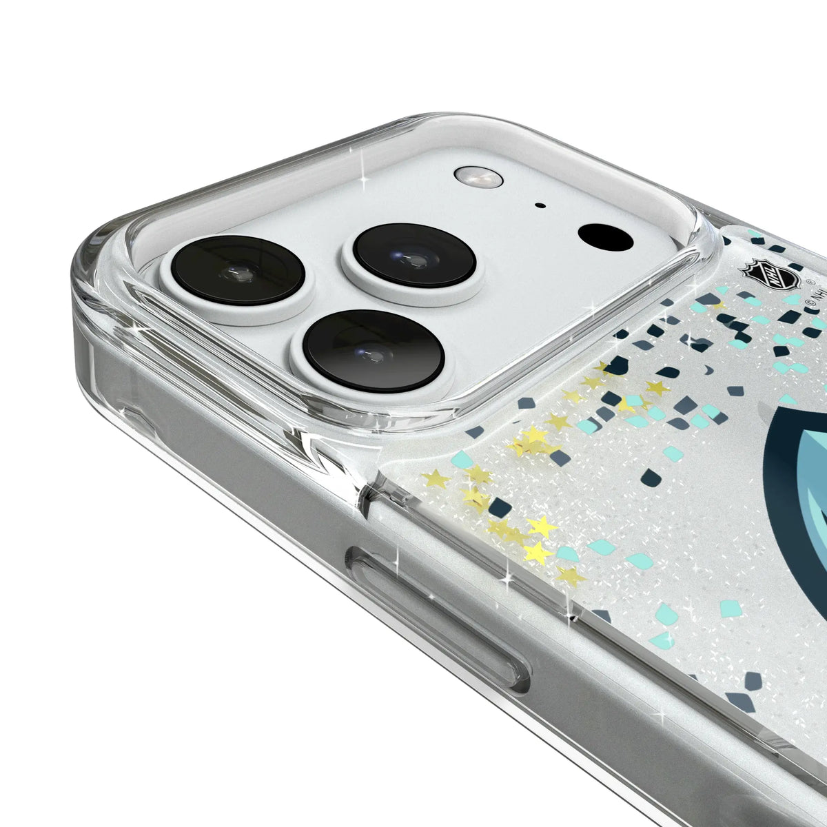 Seattle Kraken Confetti iPhone Glitter Phone Case for Apple iPhone - Detail#Device_iPhone 18 Pro