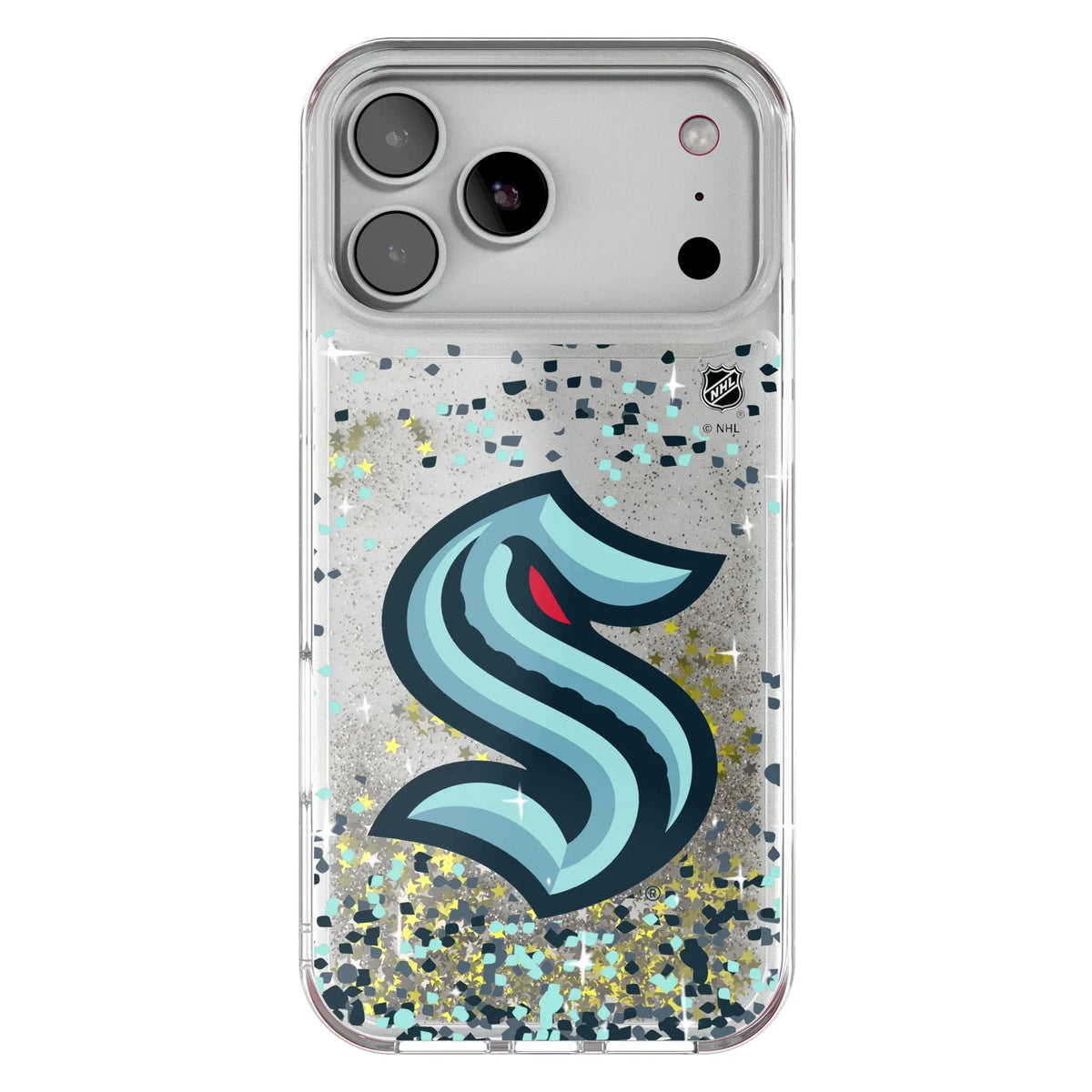 Seattle Kraken Confetti Glitter Phone Case for Apple iPhone