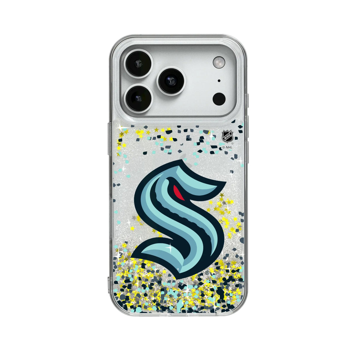 Seattle Kraken Confetti Glitter Phone Case for Apple iPhone