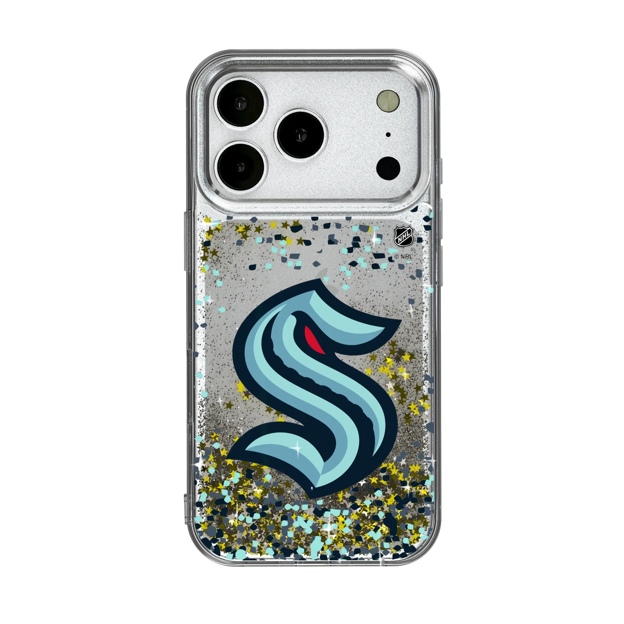 Seattle Kraken Confetti iPhone Glitter Phone Case for Apple iPhone