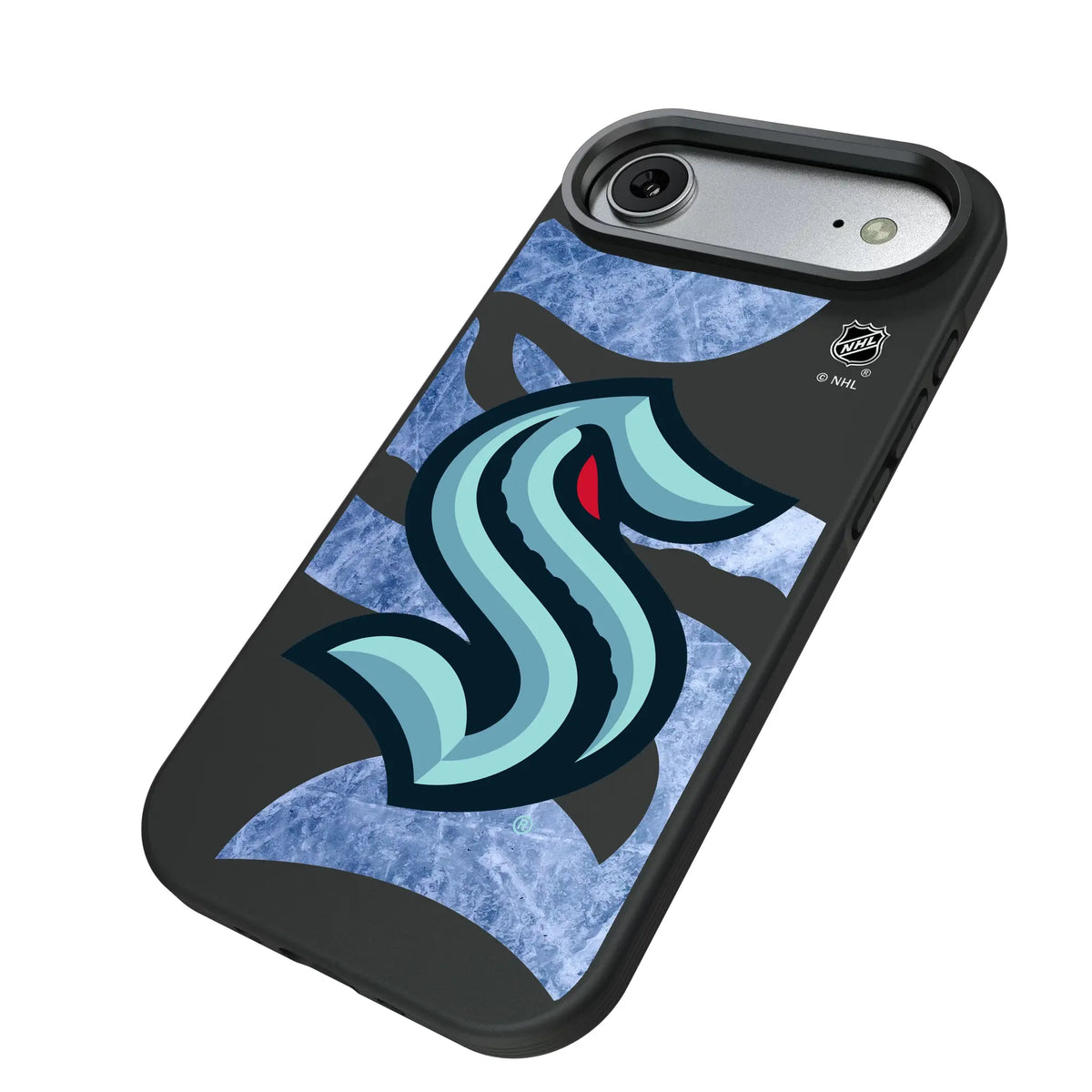 Seattle Kraken Ice Tilt iPhone Bump Phone Case for Apple iPhone - Isometric View#Device_iPhone Air