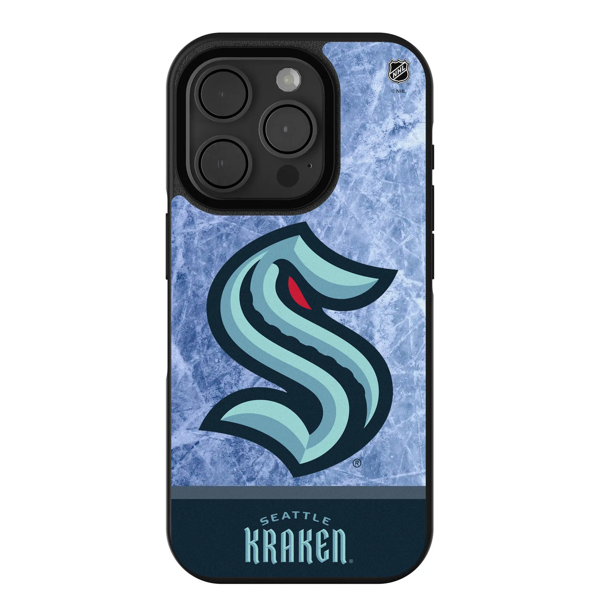Seattle Kraken Ice Wordmark iPhone Bump Phone Case for Apple iPhone
