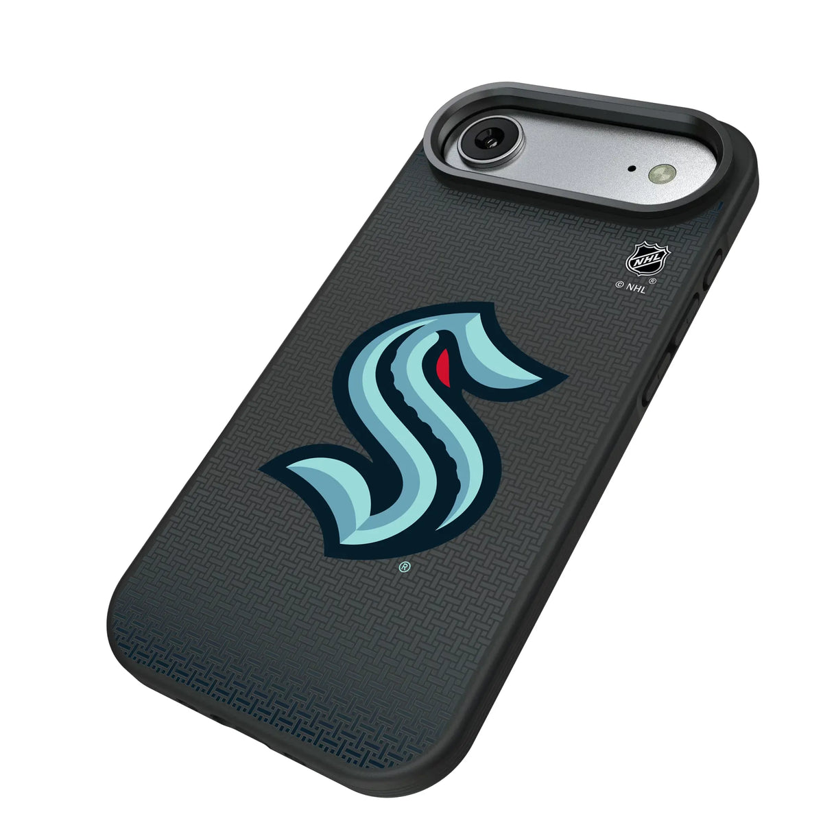 Seattle Kraken Linen iPhone Bump Phone Case for Apple iPhone - Isometric View#Device_iPhone Air