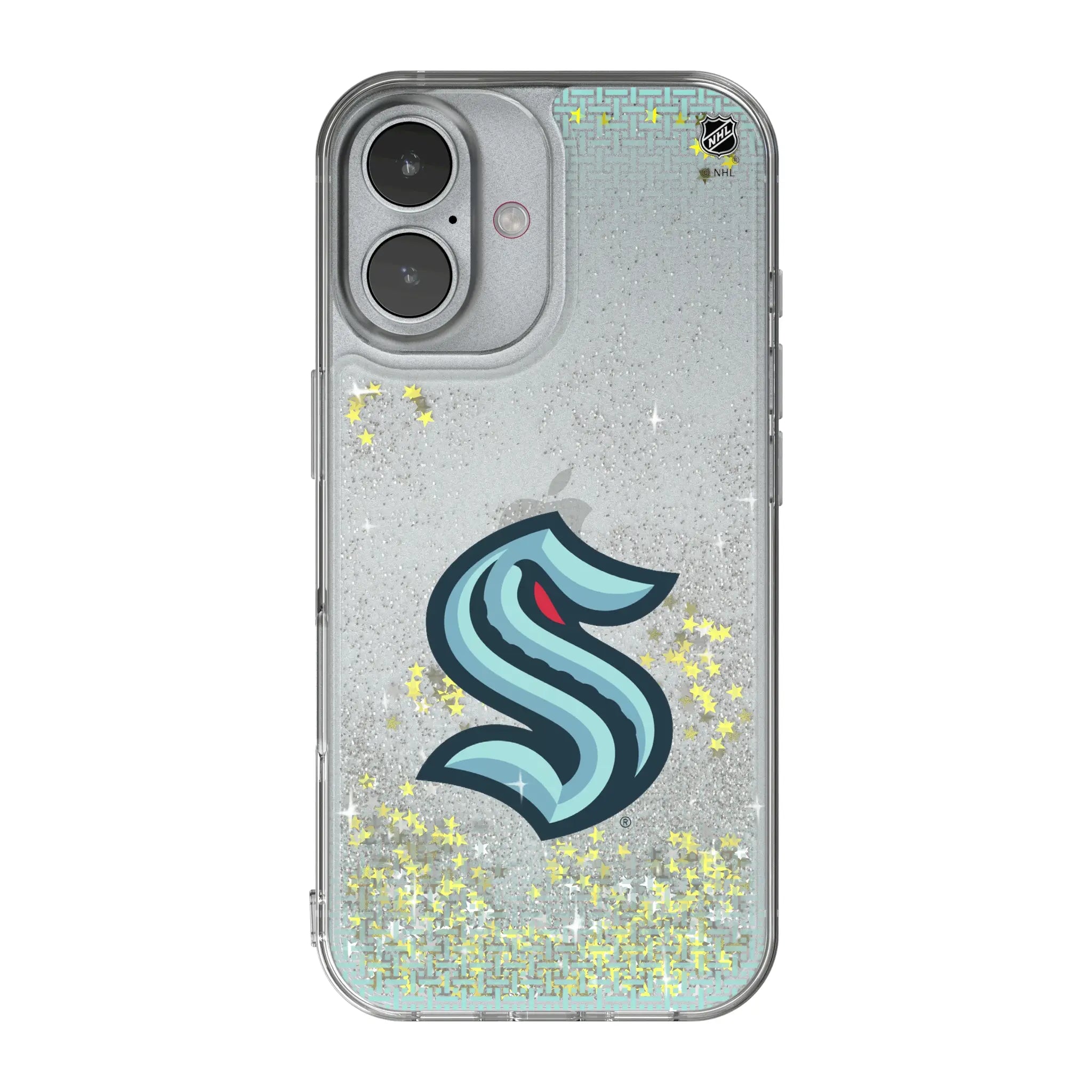Seattle Kraken Linen iPhone Glitter Phone Case for Apple iPhone