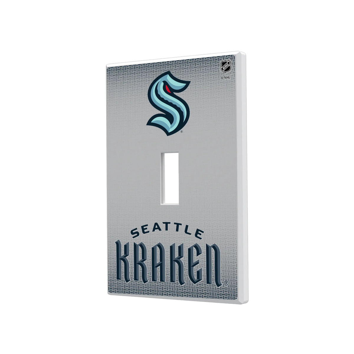 Seattle Kraken Linen Hidden-Screw Light Switch Plate#Style_Single Toggle