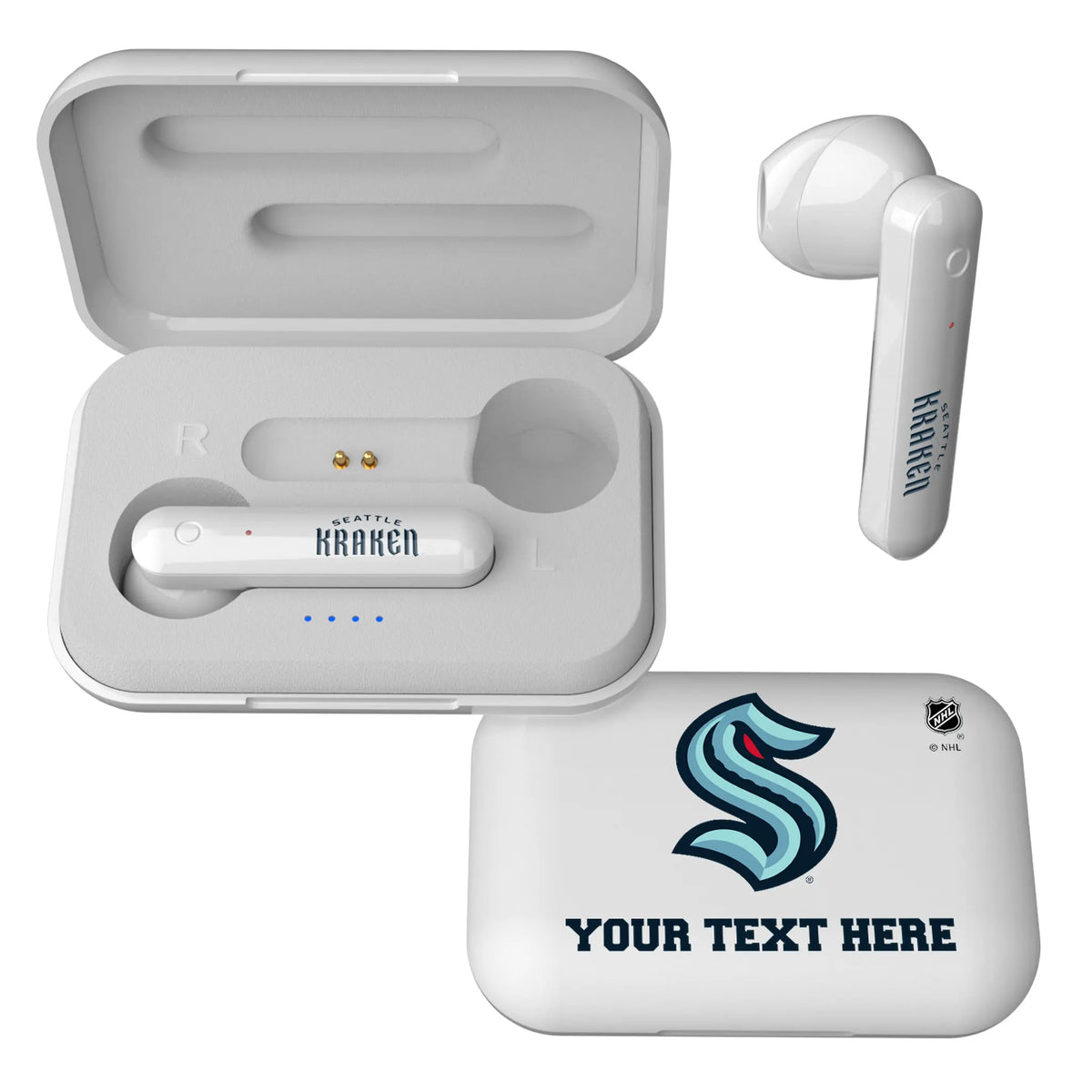 Seattle Kraken Personalized Insignia Wireless TWS Earbuds