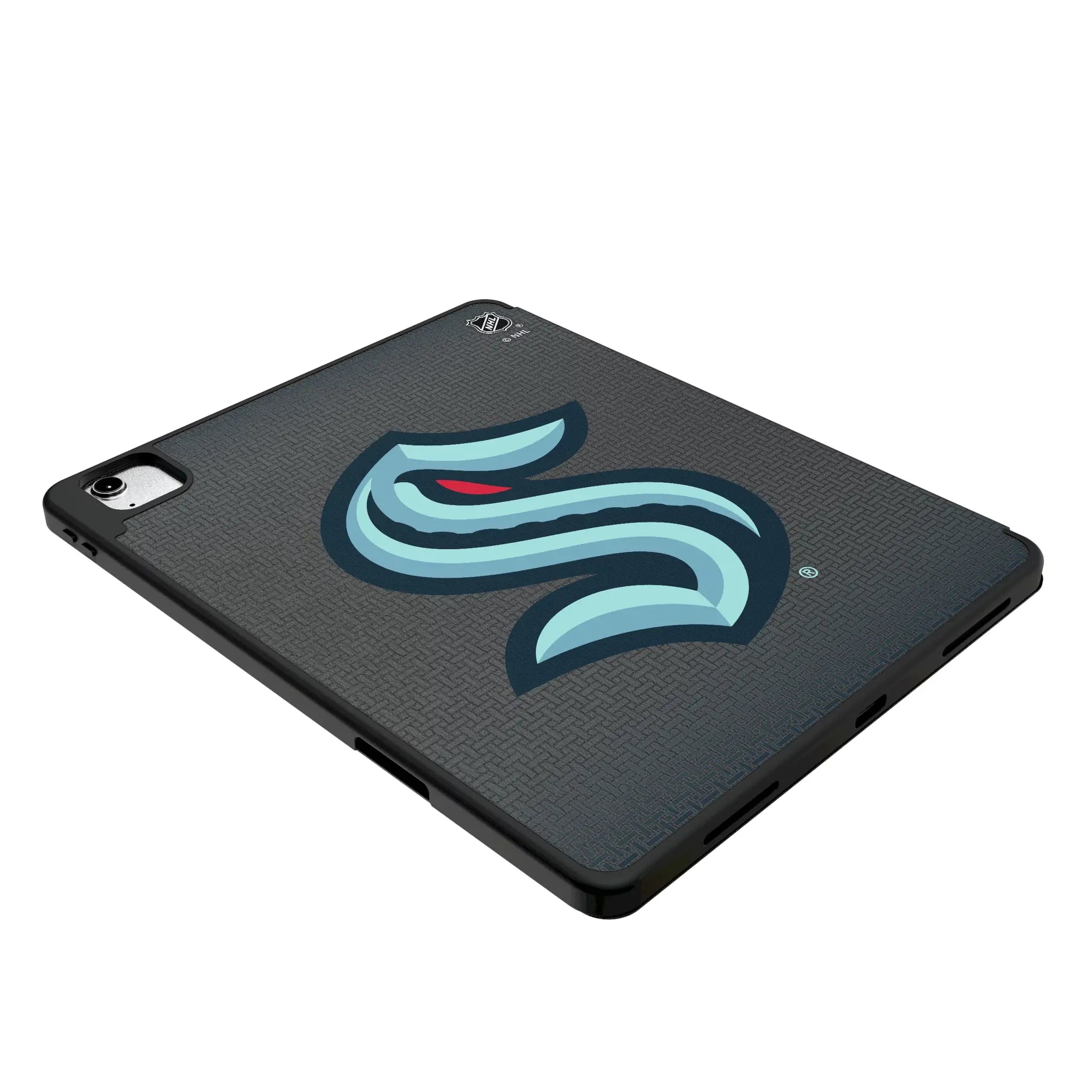 Seattle Kraken Personalized Linen iPad Tablet Case for Apple iPad - Isometric View