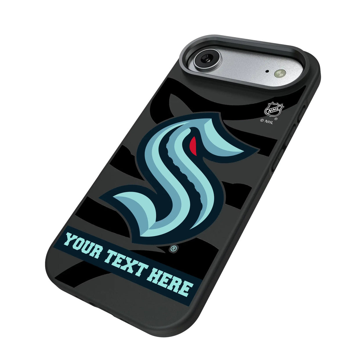 Seattle Kraken Personalized Tilt iPhone Bump Phone Case for Apple iPhone - Isometric View#Device_iPhone Air