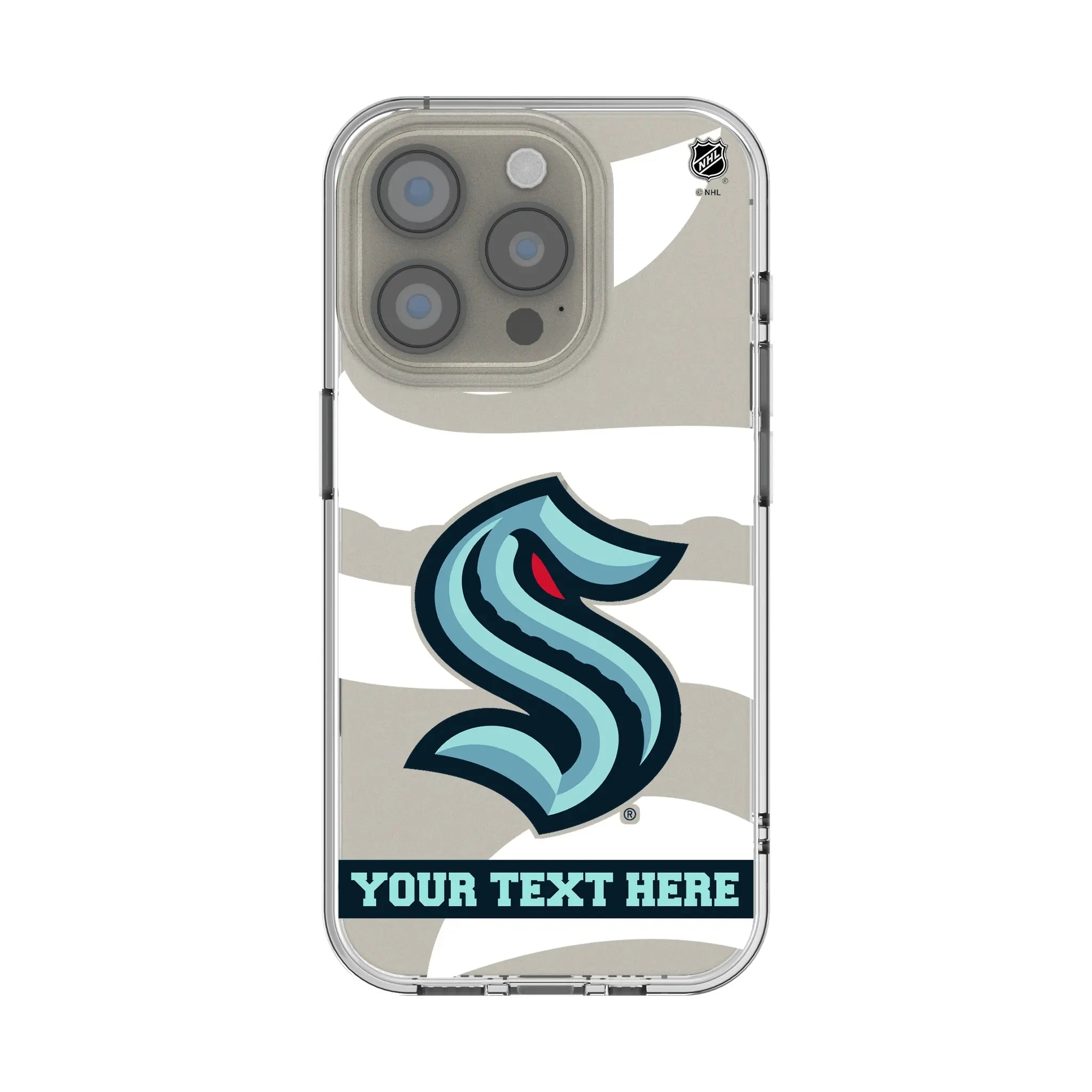 Seattle Kraken Personalized Tilt iPhone Clear Phone Case for Apple iPhone