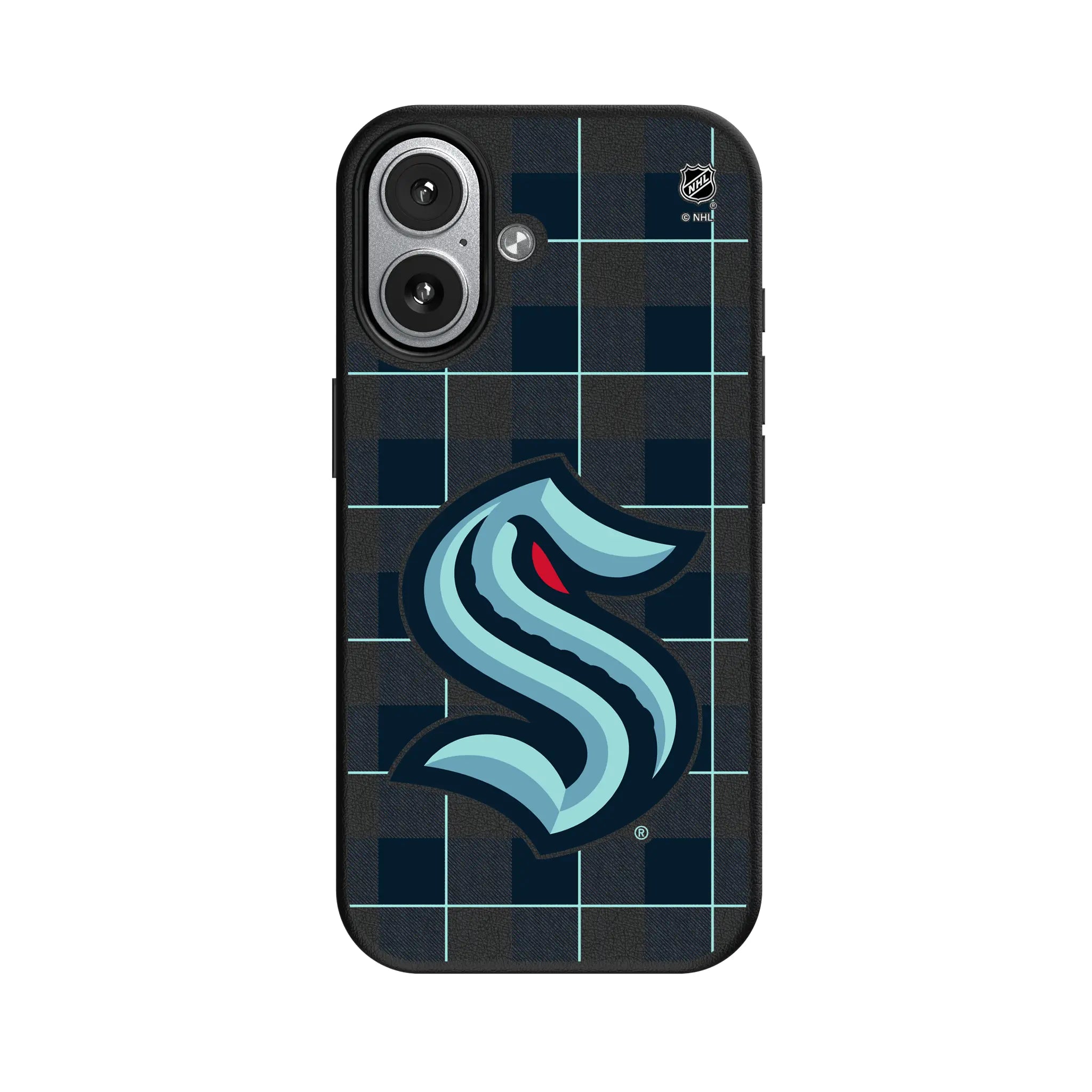 Seattle Kraken Plaid iPhone MagSafe Compatible Phone Case for Apple iPhone#Device_iPhone 17
