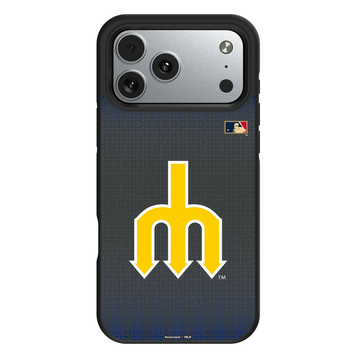 Seattle Mariners 1977-1980 - Cooperstown Collection Linen iPhone Bump Phone Case for Apple iPhone#Device_iPhone 17 Pro Max
