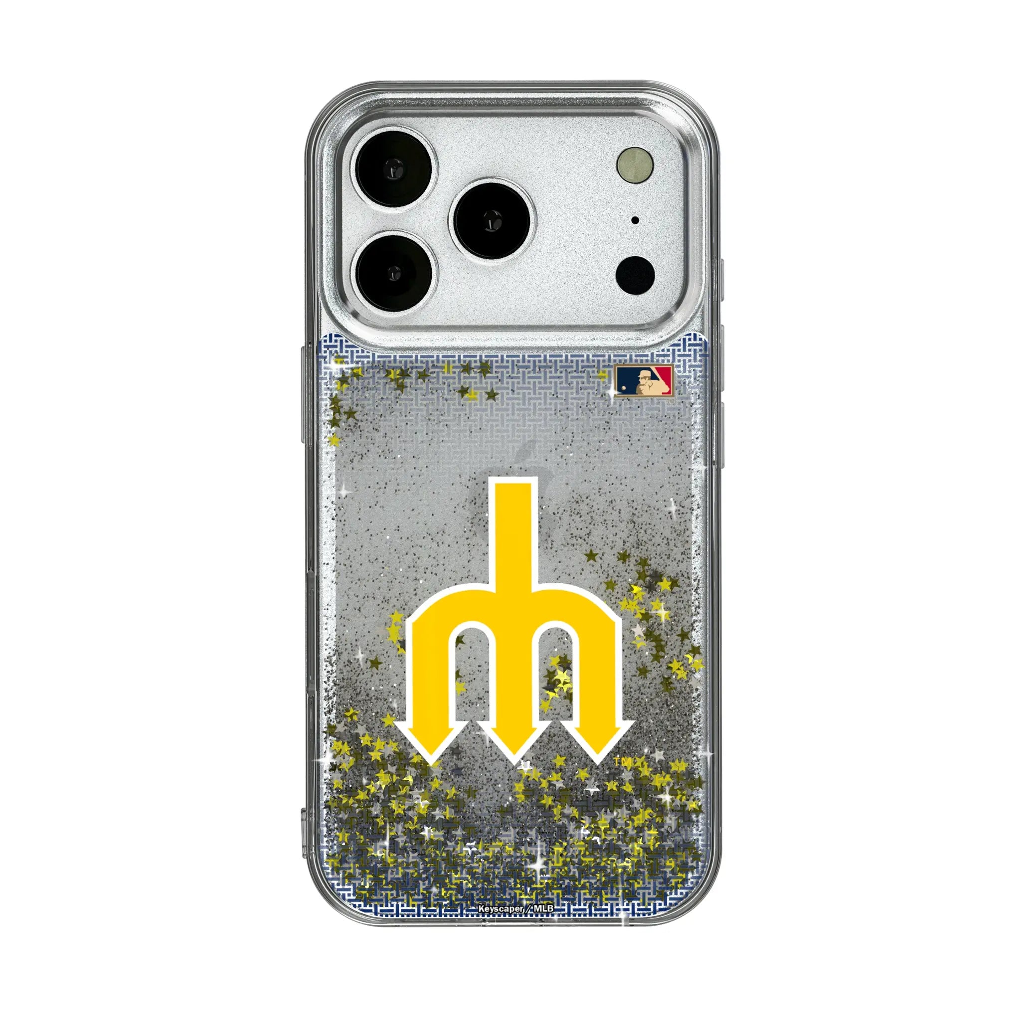 Seattle Mariners 1977-1980 - Cooperstown Collection Linen iPhone Glitter Phone Case for Apple iPhone