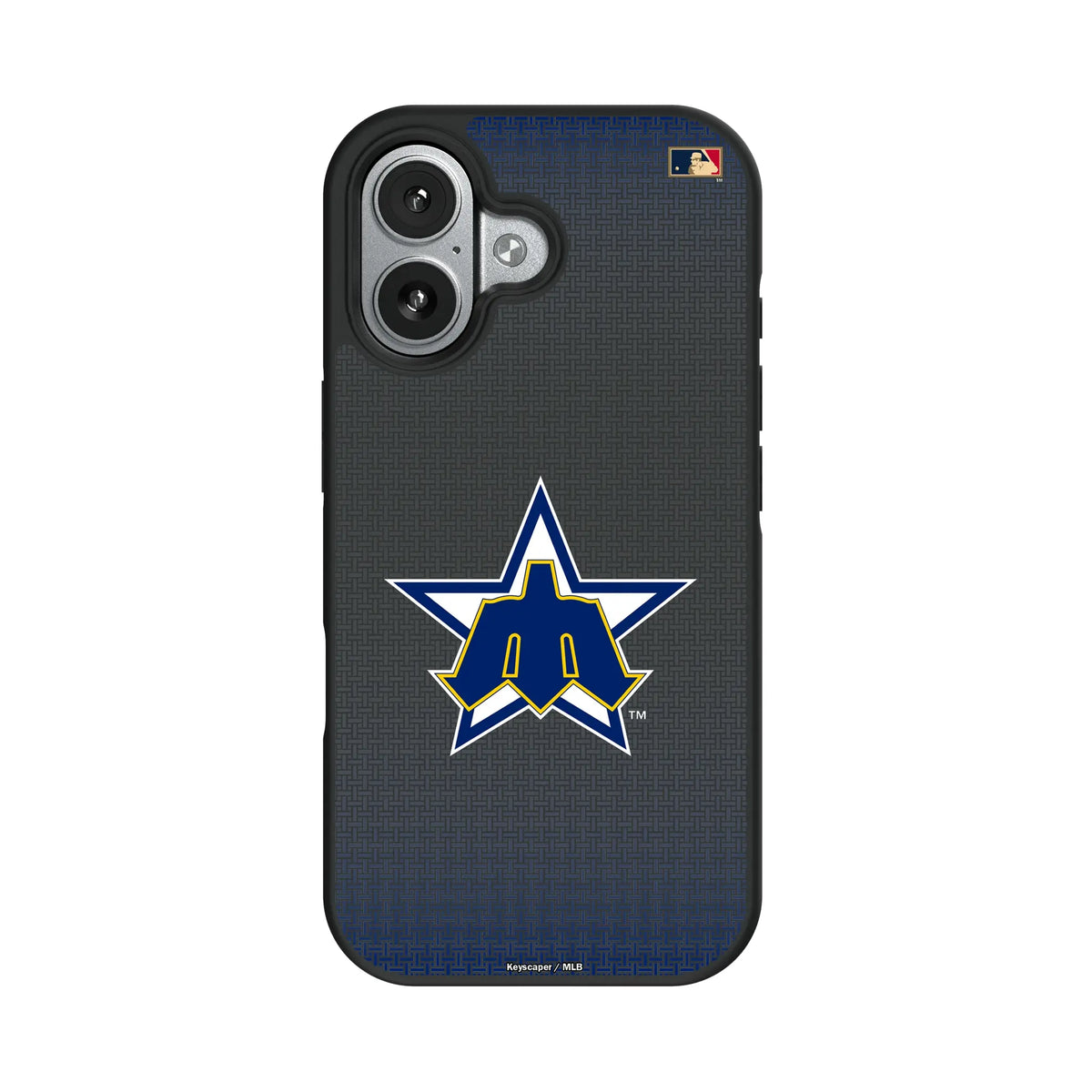 Seattle Mariners 1981-1986 - Cooperstown Collection Linen iPhone Bump Phone Case for Apple iPhone#Device_iPhone 17