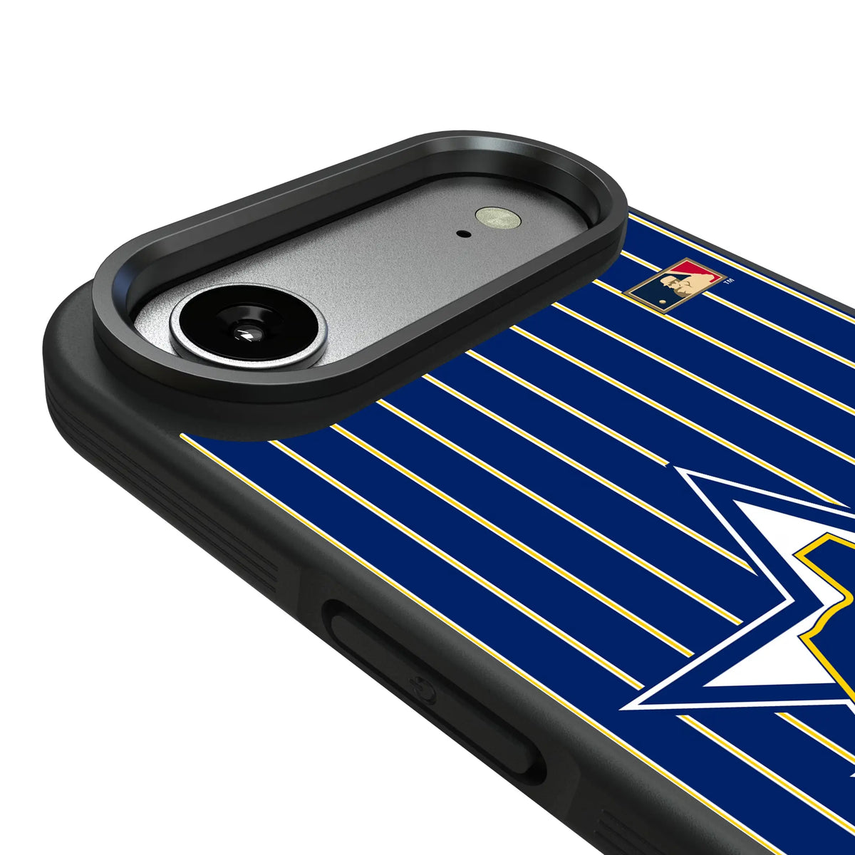 Seattle Mariners 1981-1986 - Cooperstown Collection Pinstripe iPhone Bump Phone Case for Apple iPhone - Detail#Device_iPhone Air