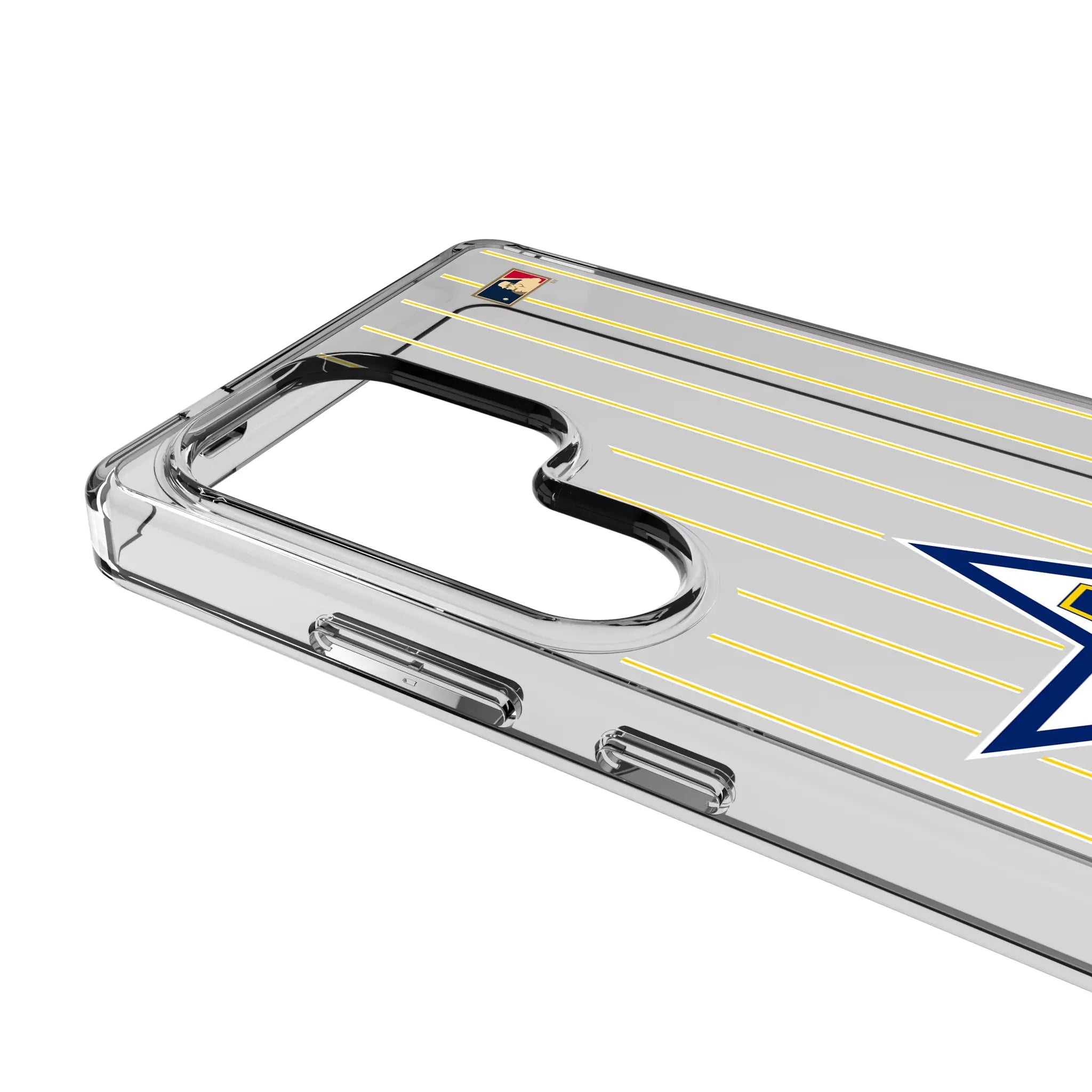 Seattle Mariners 1981-1986 - Cooperstown Collection Pinstripe Galaxy Clear Phone Case for Samsung Galaxy - Detail#Device_Galaxy S25 Ultra