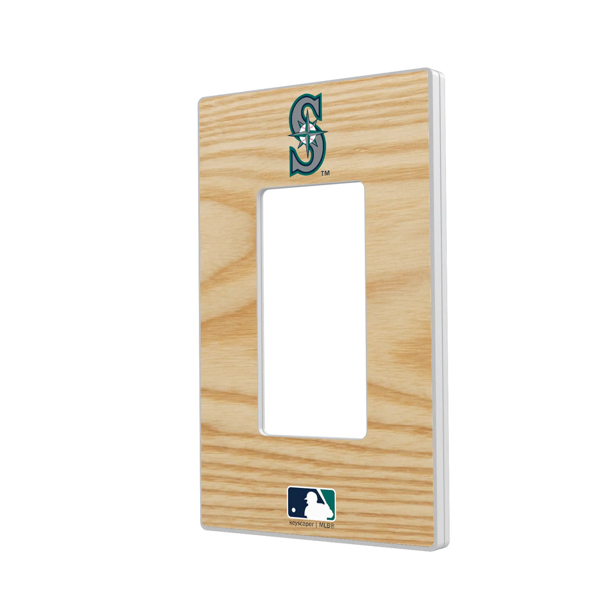 Seattle Mariners Baseball Bat Hidden-Screw Light Switch Plate#Style_Single Rocker