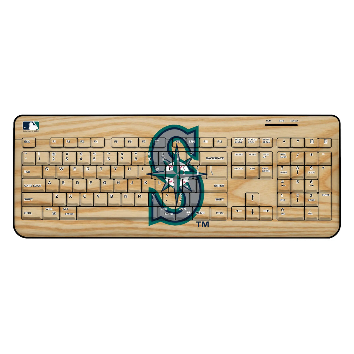 Seattle Mariners Baseball Bat Wireless USB Keyboard