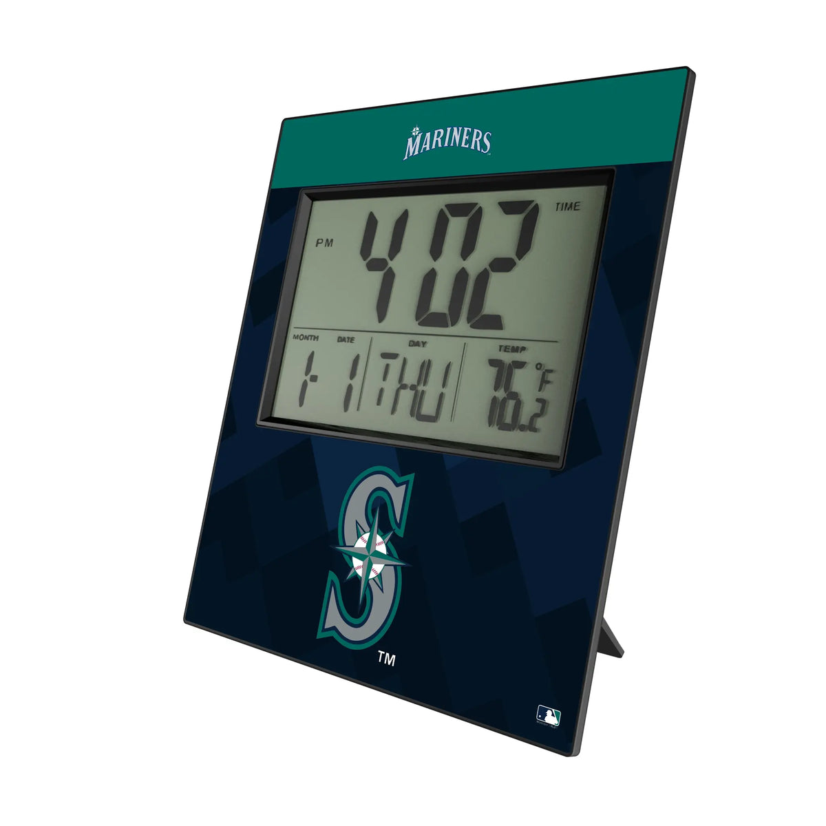 Seattle Mariners Color Block Wall Clock