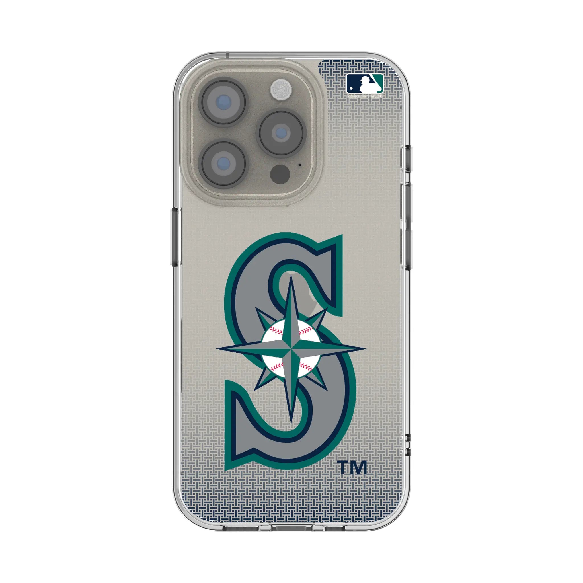 Seattle Mariners Linen iPhone Clear Phone Case for Apple iPhone