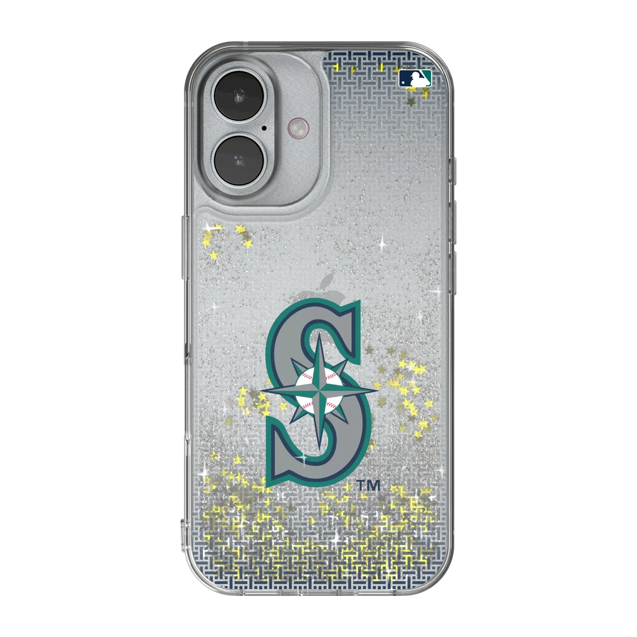Seattle Mariners Linen iPhone Glitter Phone Case for Apple iPhone
