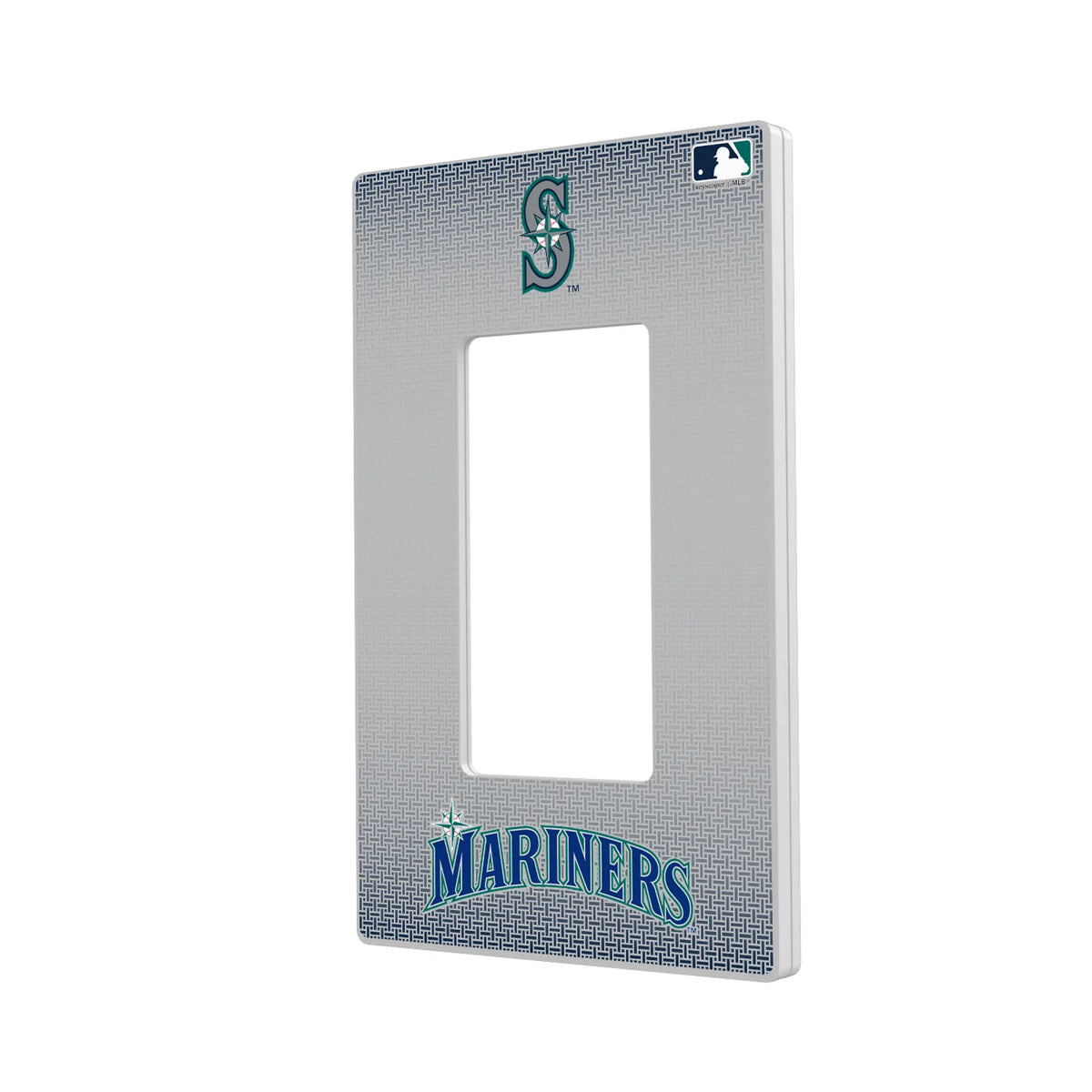 Seattle Mariners Linen Hidden-Screw Light Switch Plate#Style_Single Rocker