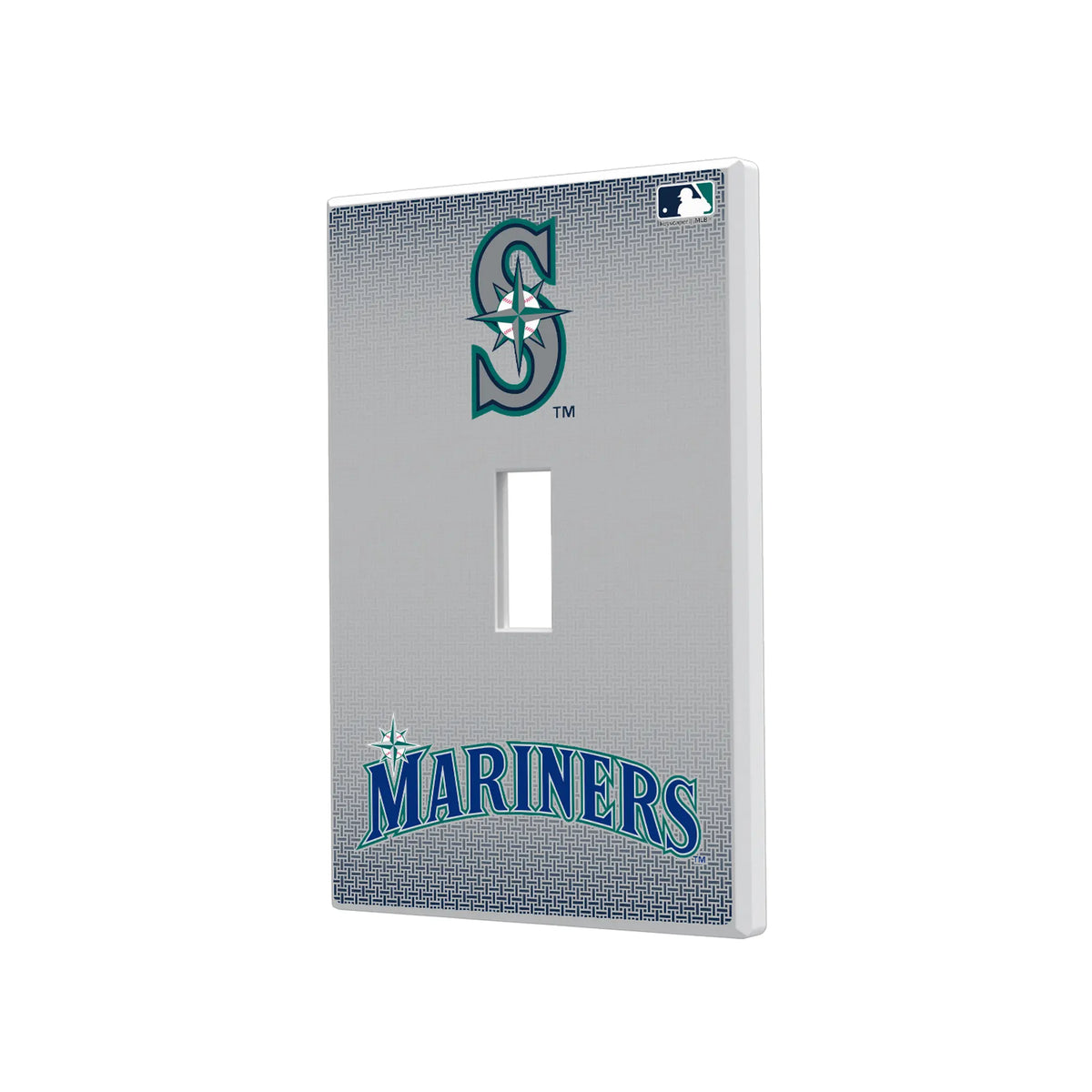 Seattle Mariners Linen Hidden-Screw Light Switch Plate#Style_Single Toggle