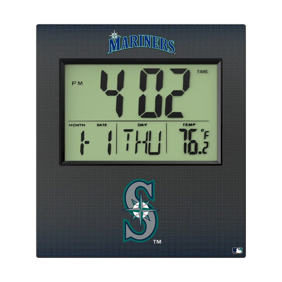 Seattle Mariners Linen Wall Clock
