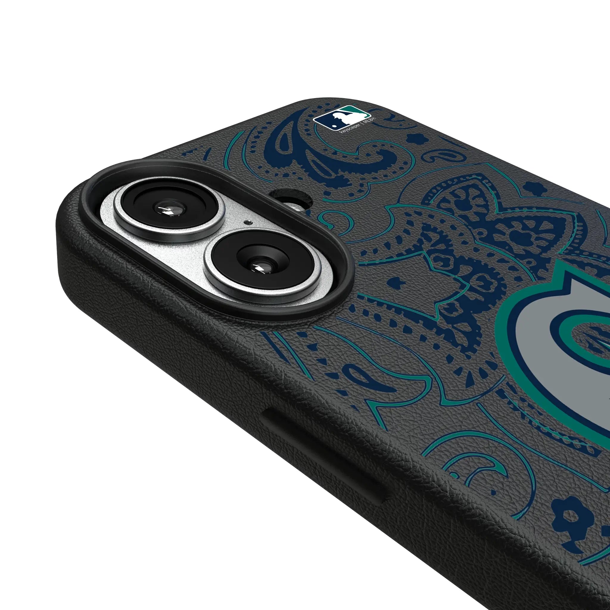 Seattle Mariners Paisley iPhone MagSafe Compatible Phone Case for Apple iPhone - Detail#Device_iPhone 17