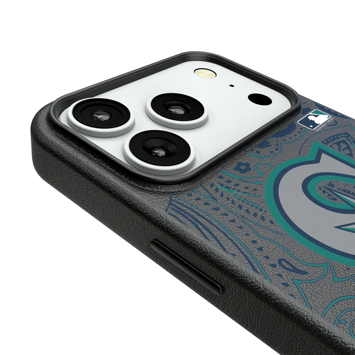 Seattle Mariners Paisley iPhone MagSafe Compatible Phone Case for Apple iPhone - Detail#Device_iPhone 18 Pro