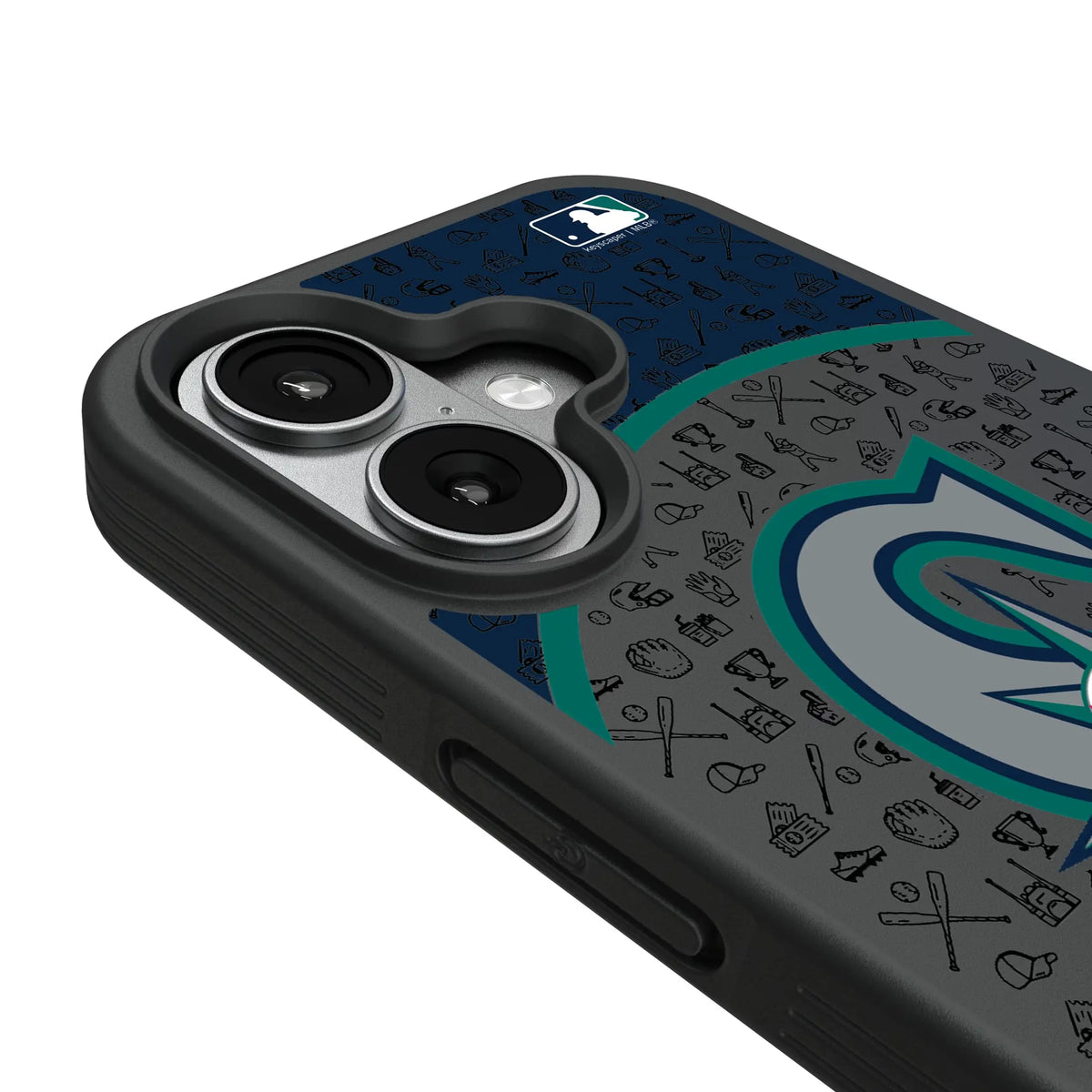 Seattle Mariners Personalized Circle iPhone Bump Phone Case for Apple iPhone - Detail#Device_iPhone 17