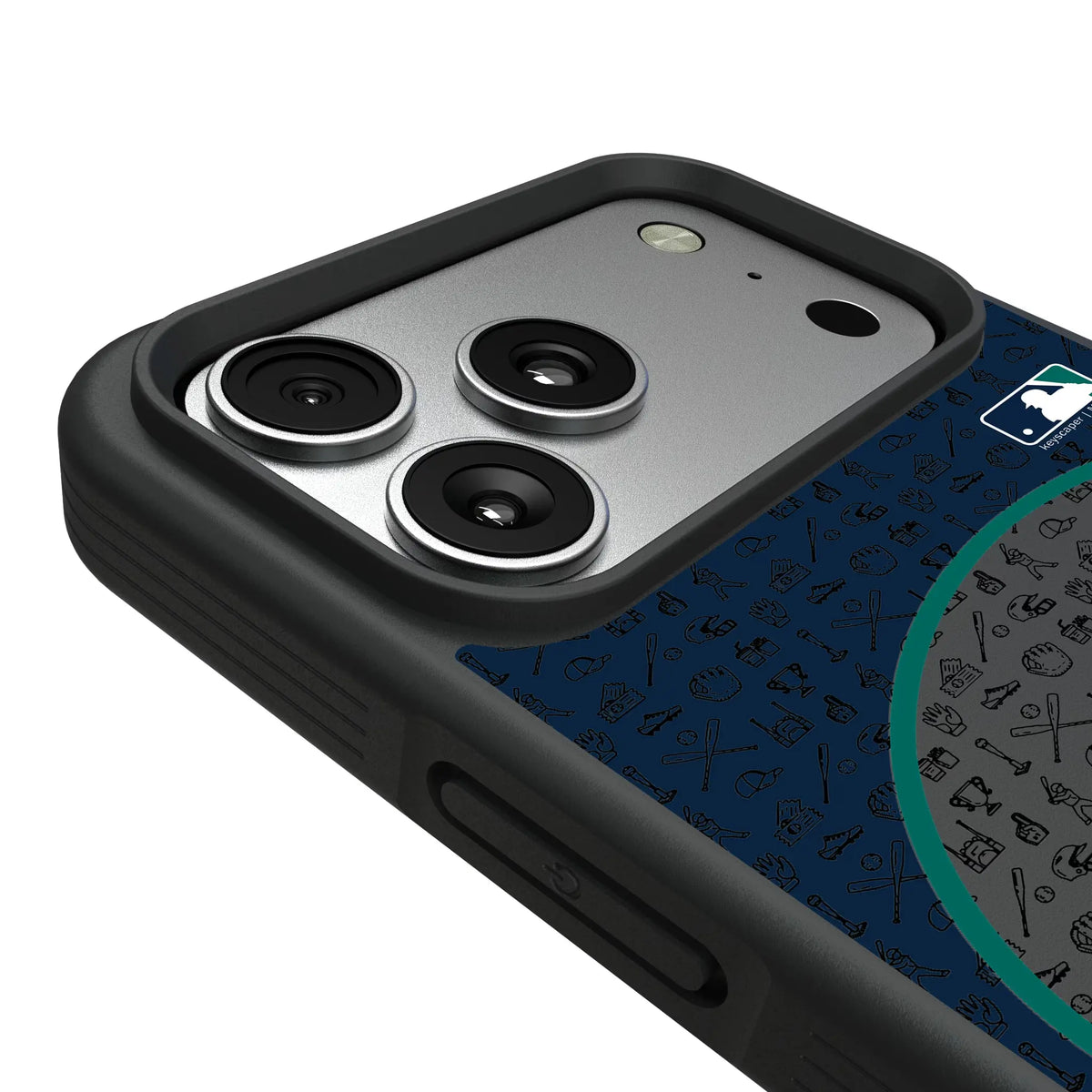 Seattle Mariners Personalized Circle iPhone Bump Phone Case for Apple iPhone - Detail#Device_iPhone 17 Pro Max