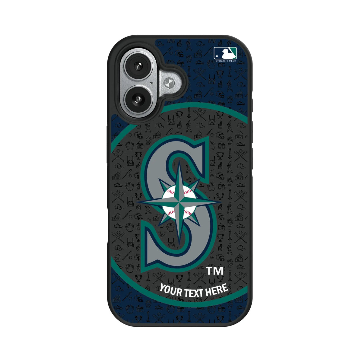 Seattle Mariners Personalized Circle iPhone Bump Phone Case for Apple iPhone#Device_iPhone 17