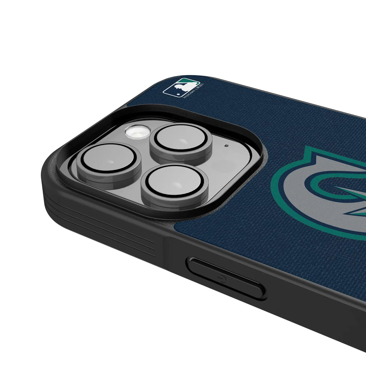 Seattle Mariners Personalized Stripe iPhone Bump Phone Case for Apple iPhone - Detail