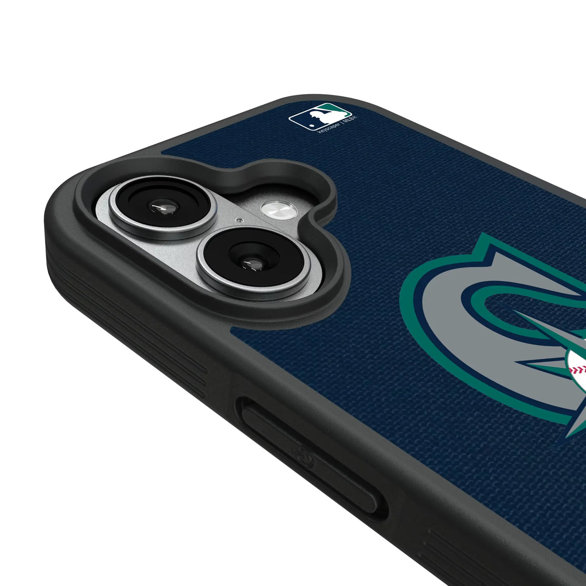 Seattle Mariners Personalized Stripe iPhone Bump Phone Case for Apple iPhone - Detail#Device_iPhone 17
