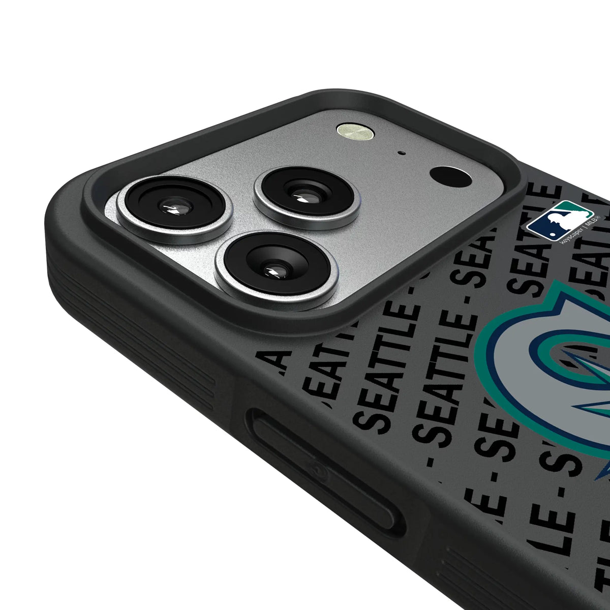 Seattle Mariners Personalized Tilt iPhone Bump Phone Case for Apple iPhone - Detail#Device_iPhone 17 Pro