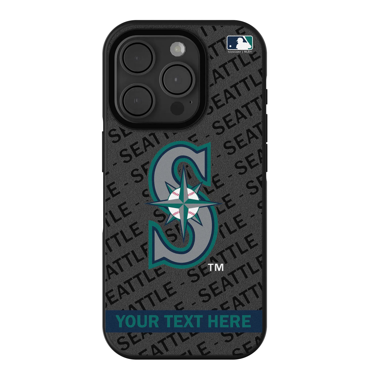 Seattle Mariners Personalized Tilt iPhone Bump Phone Case for Apple iPhone