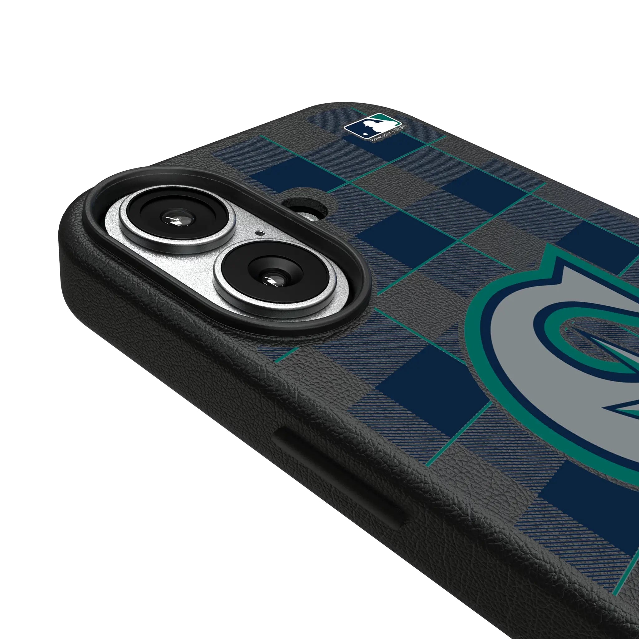 Seattle Mariners Plaid iPhone MagSafe Compatible Phone Case for Apple iPhone - Detail#Device_iPhone 17