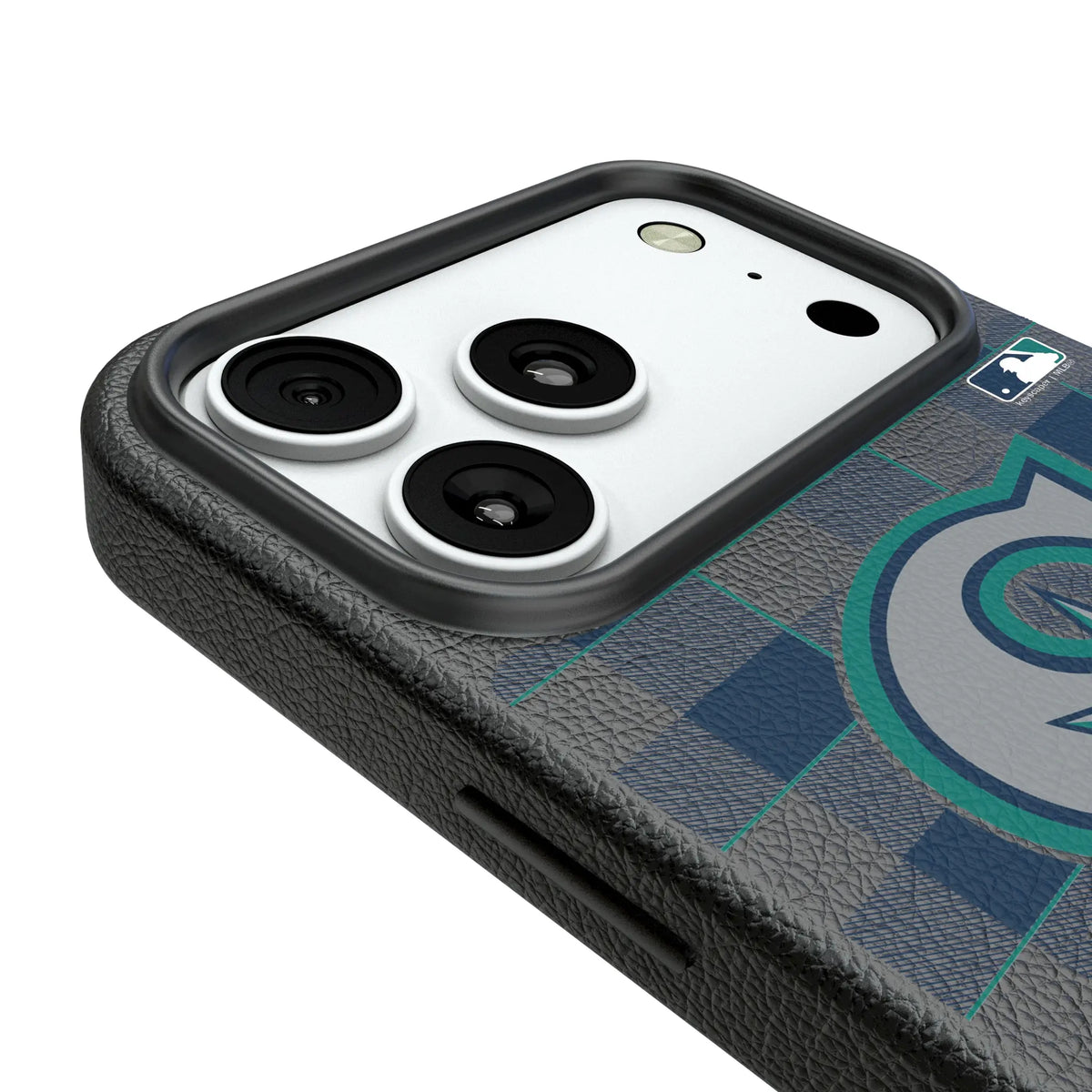 Seattle Mariners Plaid iPhone MagSafe Compatible Phone Case for Apple iPhone - Detail#Device_iPhone 18 Pro Max