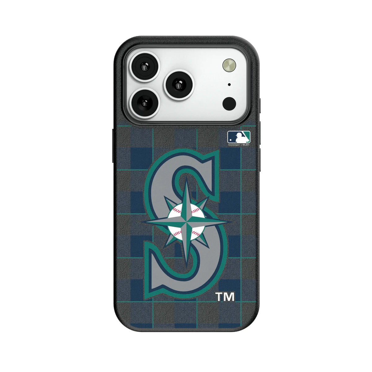 Seattle Mariners Plaid MagSafe Compatible Phone Case for Apple iPhone