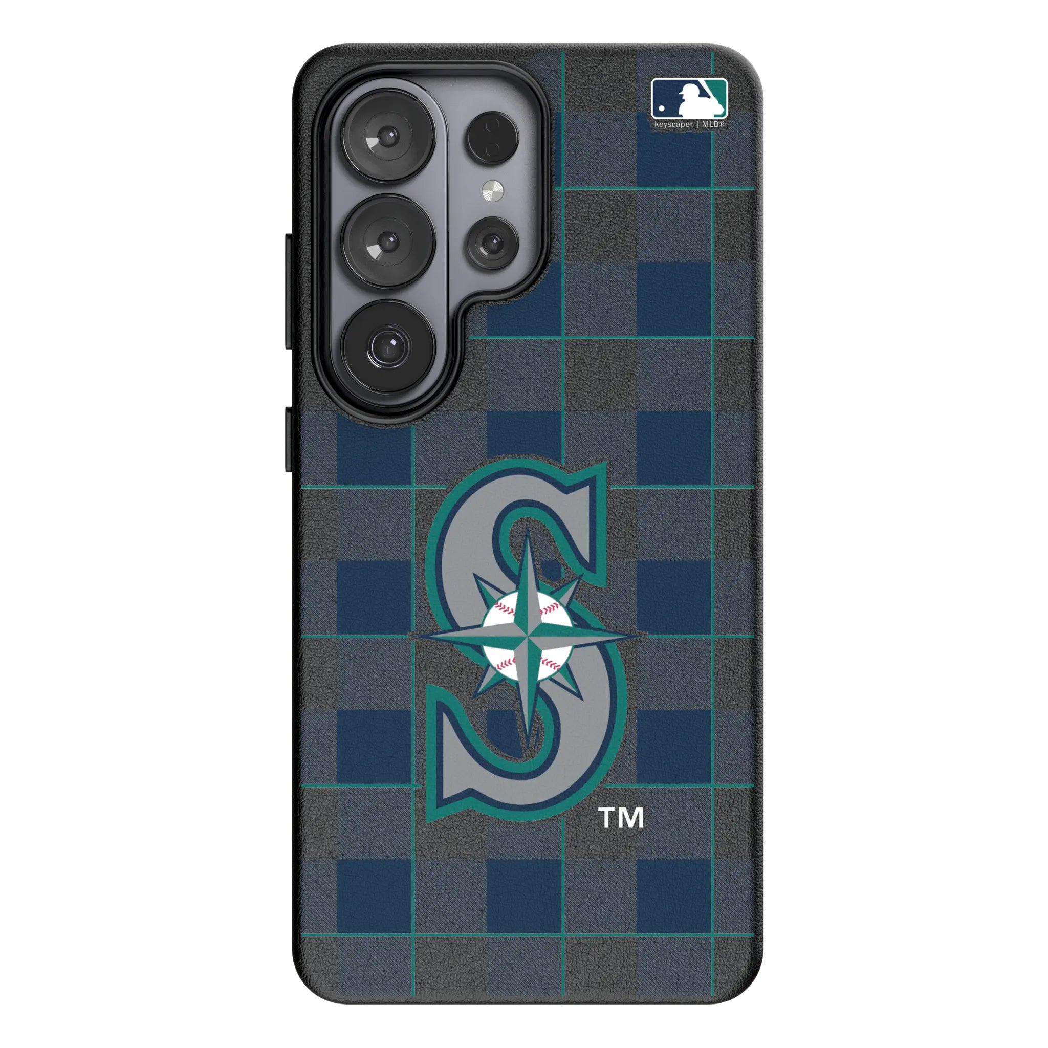 Seattle Mariners Plaid Galaxy MagSafe Compatible Phone Case for Samsung Galaxy#Device_Galaxy S26 Ultra