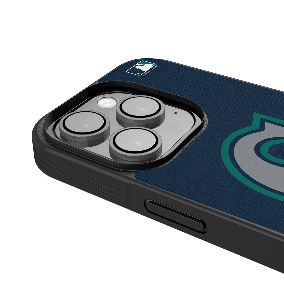 Seattle Mariners Solid iPhone Bump Phone Case for Apple iPhone - Detail