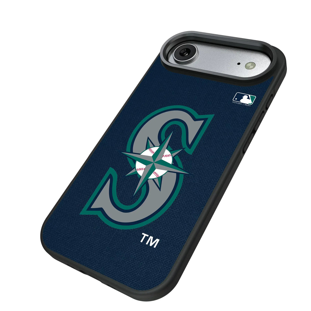 Seattle Mariners Solid iPhone Bump Phone Case for Apple iPhone - Isometric View#Device_iPhone Air