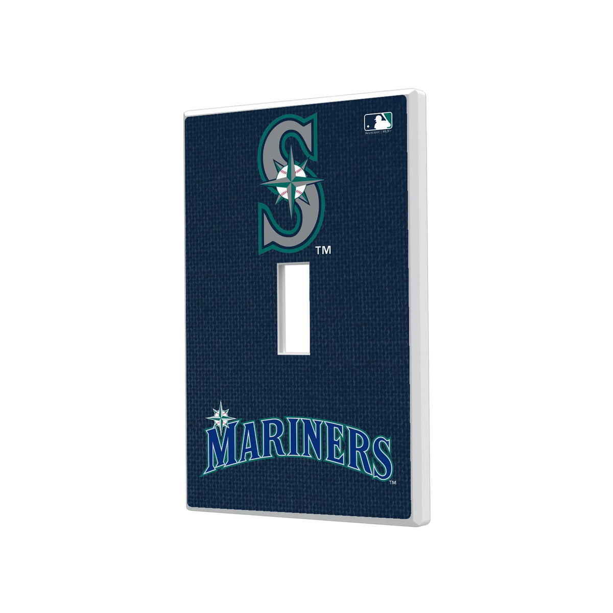 Seattle Mariners Solid Hidden-Screw Light Switch Plate#Style_Single Toggle
